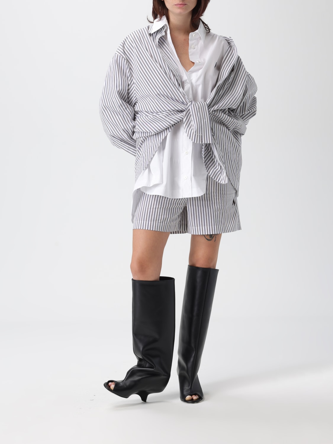 THE ATTICO HEMDBLUSE: Hemdbluse damen The Attico, Weiß - Img 2