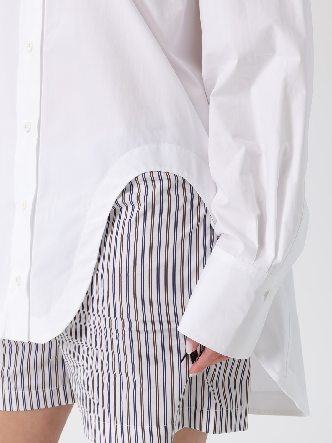 THE ATTICO HEMDBLUSE: Hemdbluse damen The Attico, Weiß - Img 5