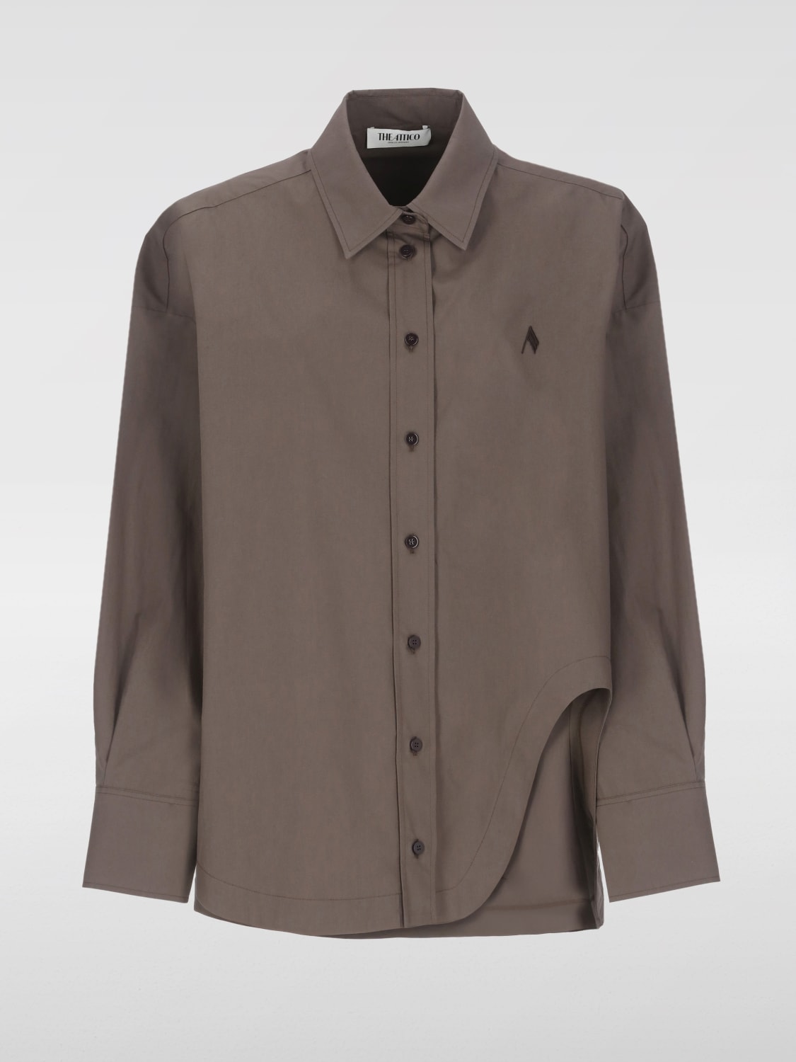 THE ATTICO CHEMISE: Chemise femme The Attico, Marron - Img 5