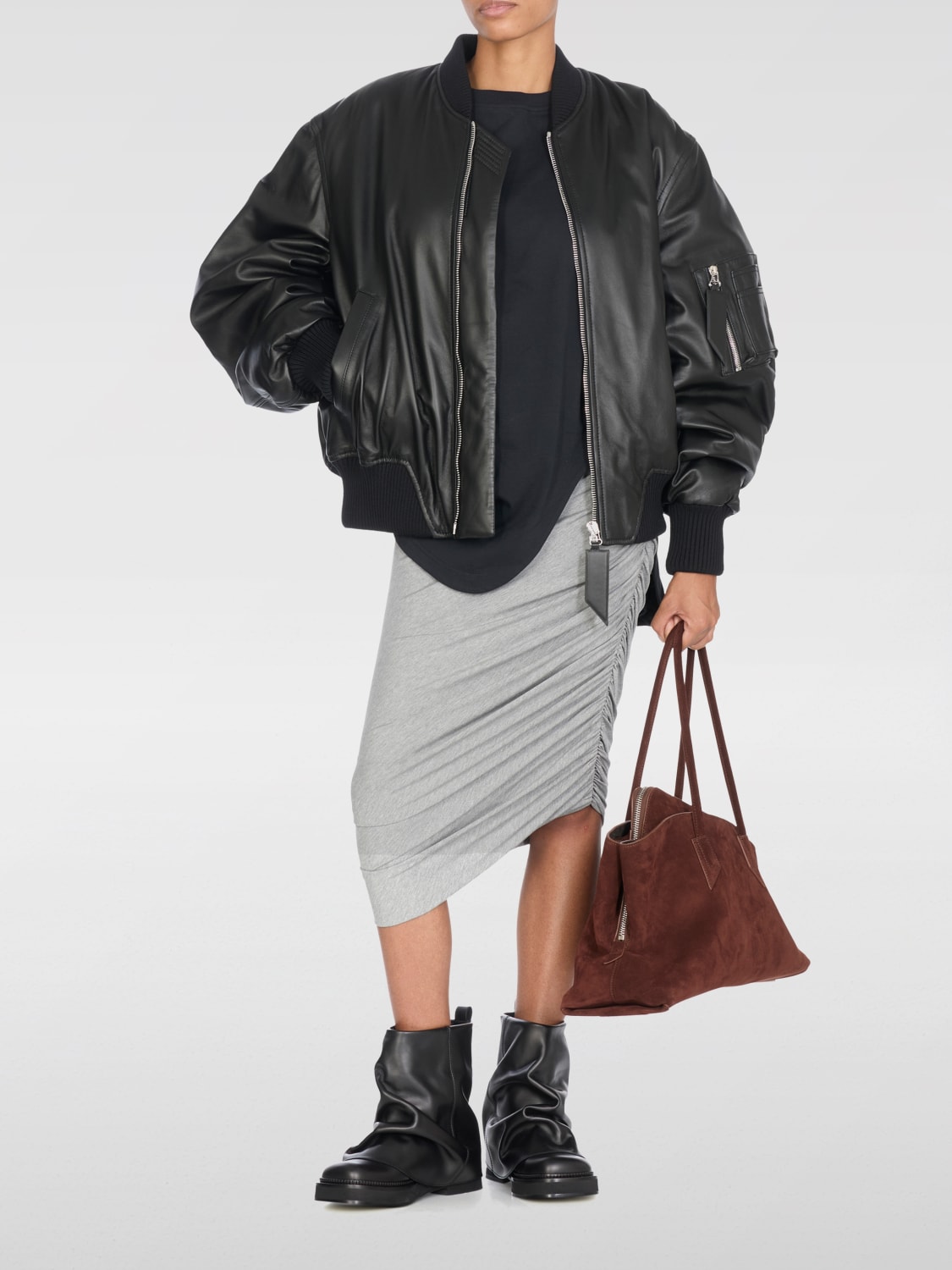 THE ATTICO SKIRT: Skirt woman The Attico, Grey - Img 2