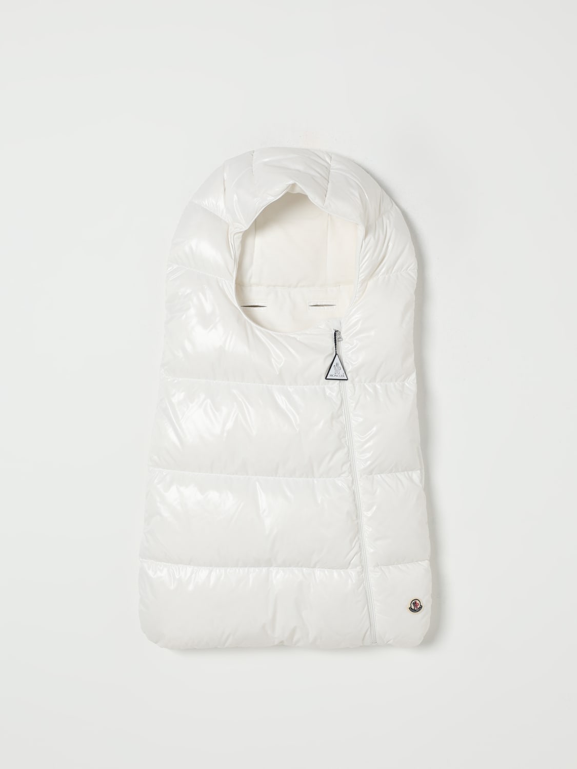 MONCLER CORREDI BAMBINI: Sacca nanna in nylon Moncler, Bianco - Img 1