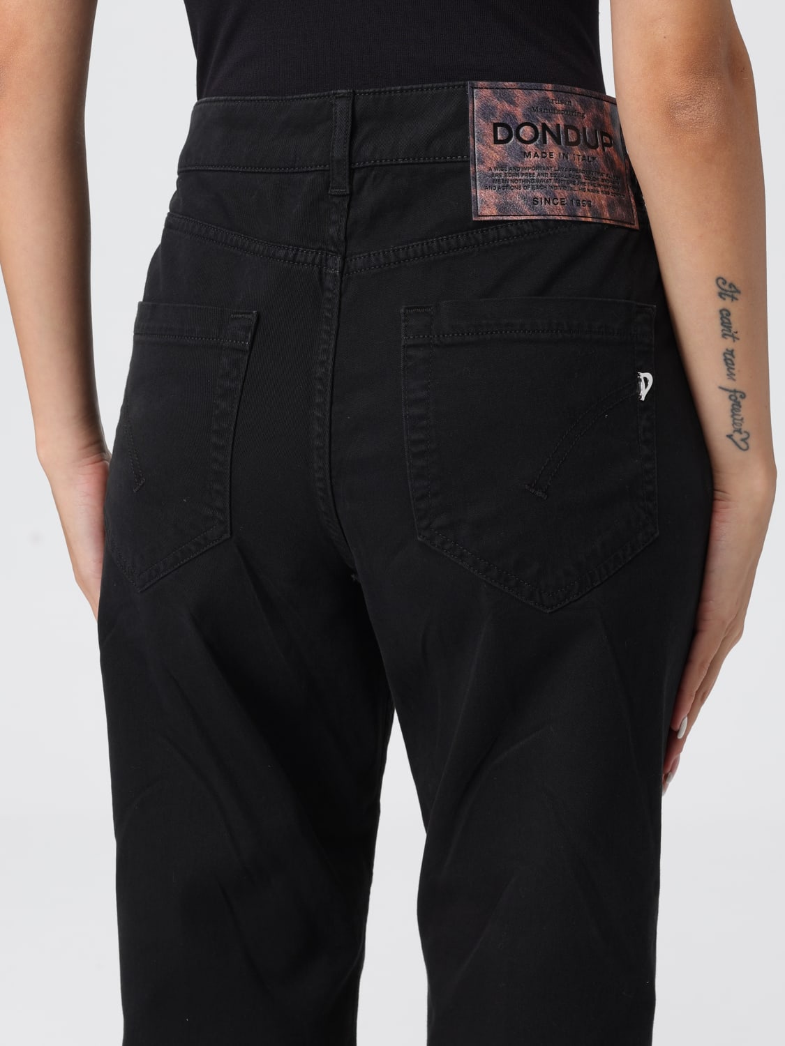 DONDUP HOSE: Hose damen Dondup, Schwarz - Img 3