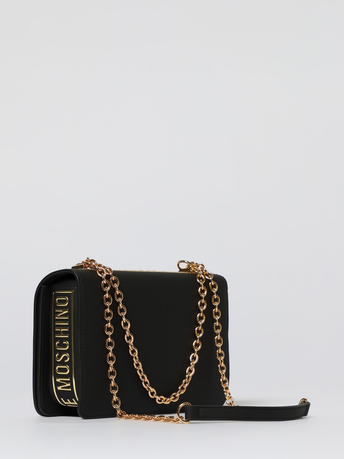 LOVE MOSCHINO BORSA A TRACOLLA: Borsa Love Moschino in pelle sintetica , Nero 2 - Img 2