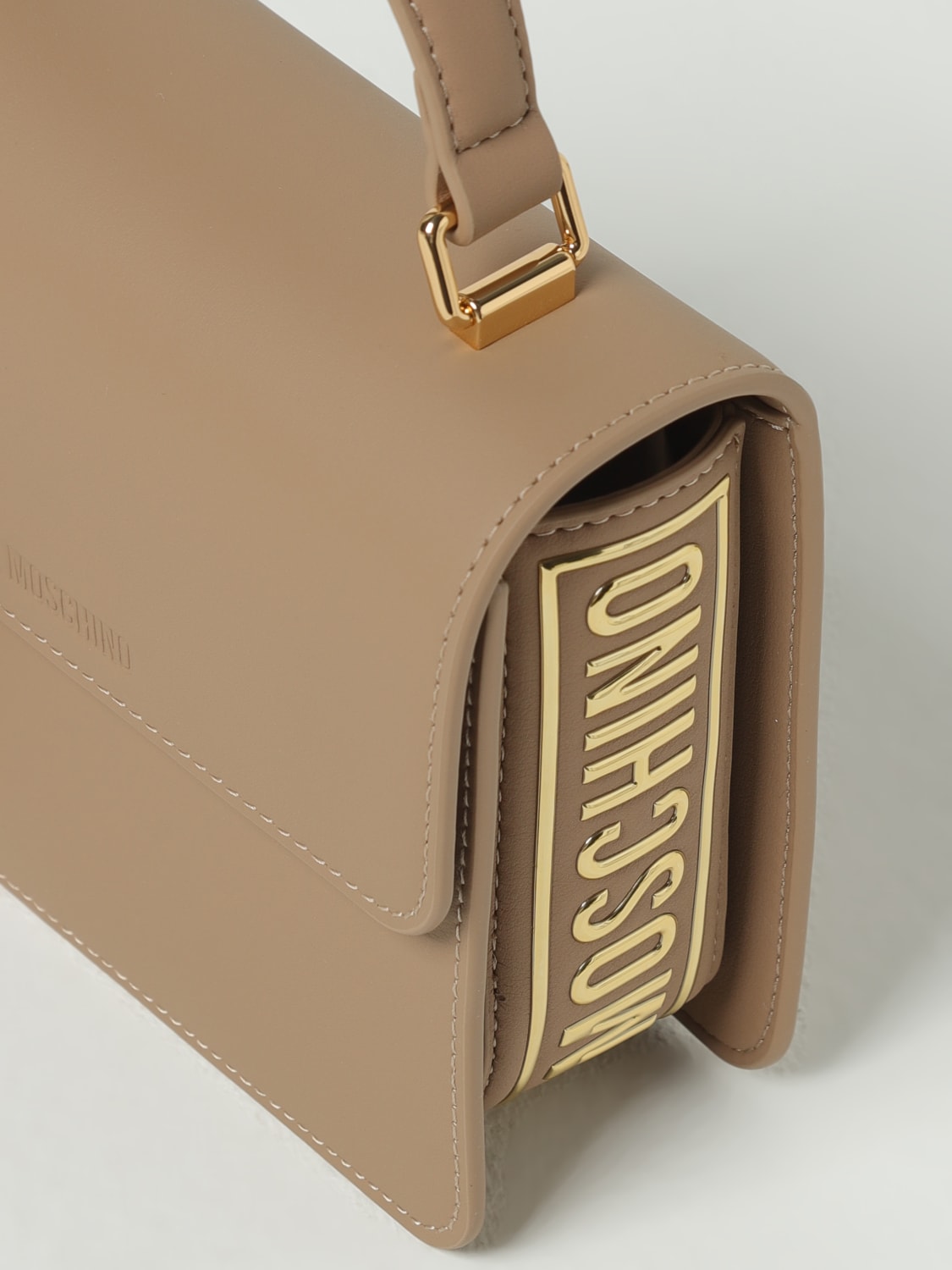 LOVE MOSCHINO MINITASCHE: Handtasche damen Love Moschino, Beige - Img 3