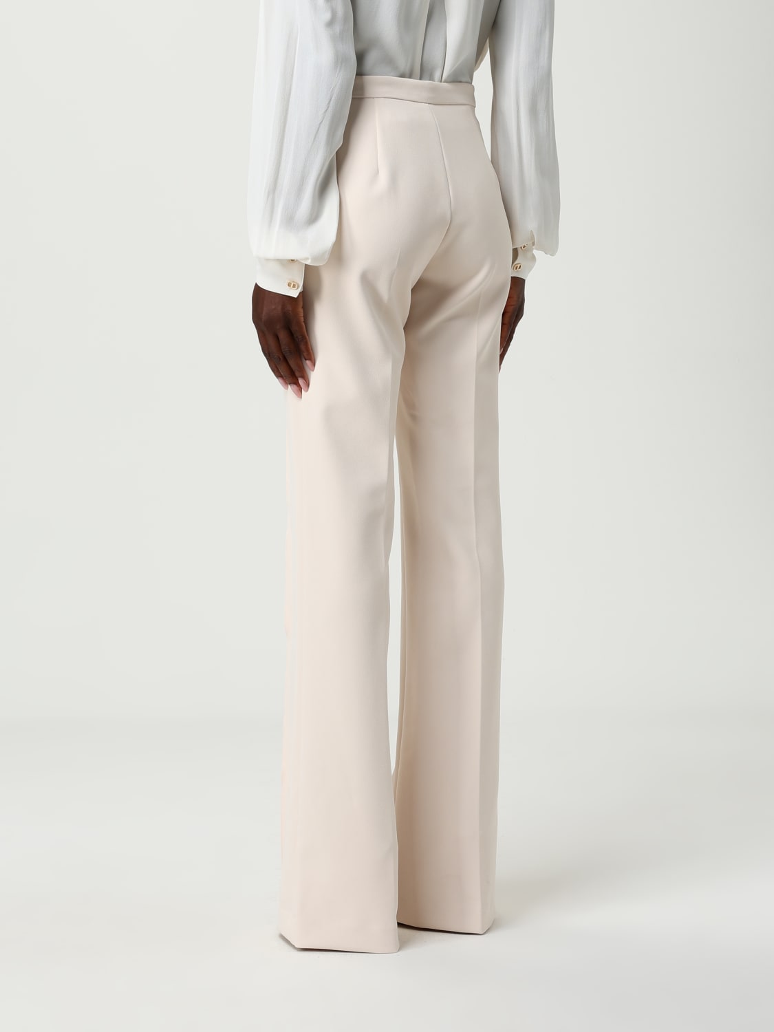 ELISABETTA FRANCHI PANTS: Pants woman Elisabetta Franchi, White - Img 2