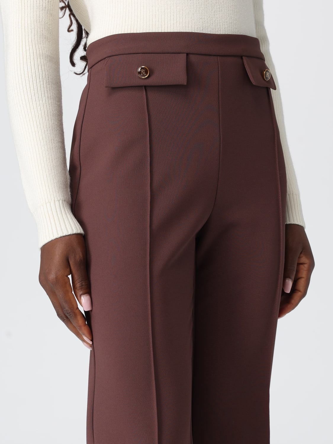 ELISABETTA FRANCHI HOSE: Hose damen Elisabetta Franchi, Braun - Img 4