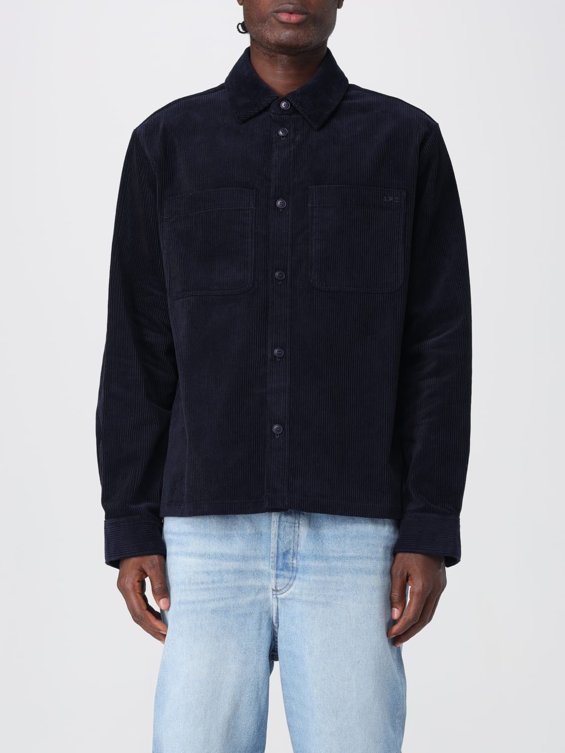 A.P.C. JACKE: Hemd herren A.P.C., Blau - Img 1