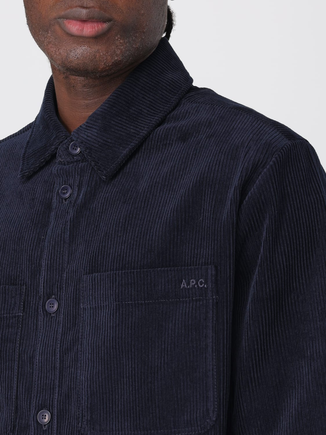 A.P.C. JACKE: Hemd herren A.P.C., Blau - Img 3