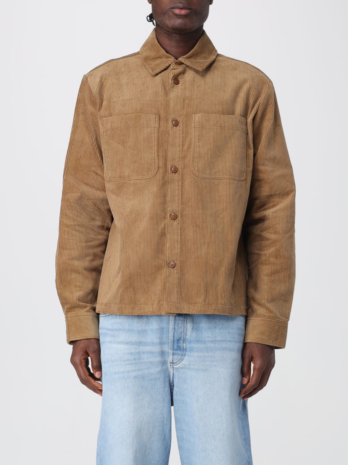 A.P.C. CHAQUETA: Camisa hombre A.P.C., Marrón - Img 1