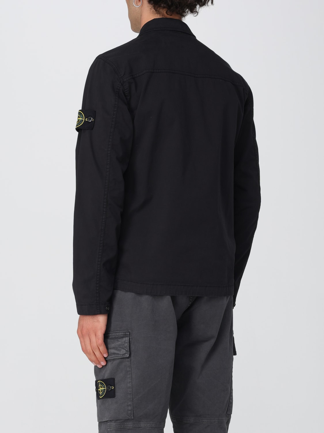 STONE ISLAND CHEMISE: Chemise homme Stone Island, Noir - Img 3