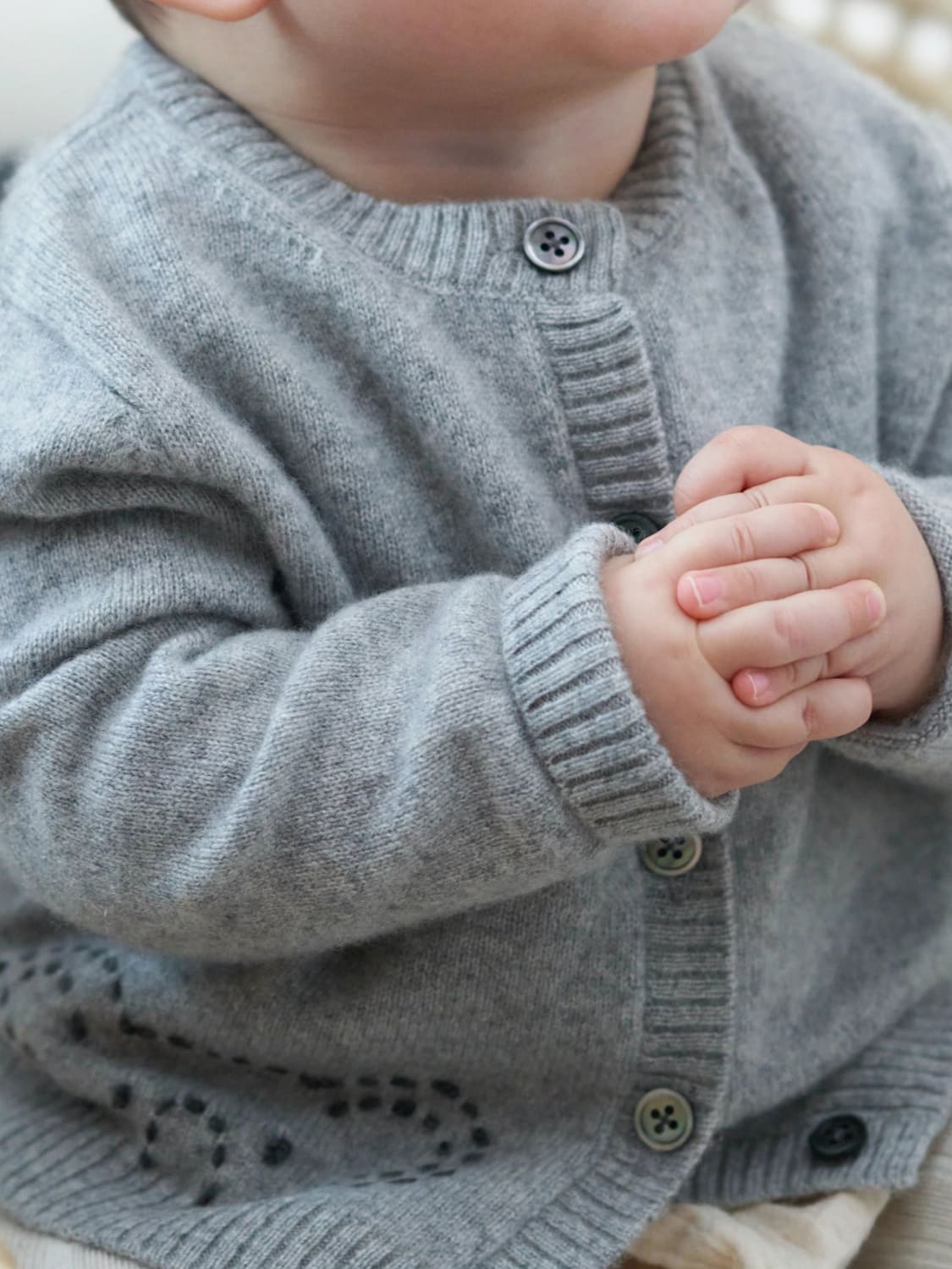 BOBBIN & TRICOT PULL: Pull enfant Bobbin & Tricot, Gris - Img 3