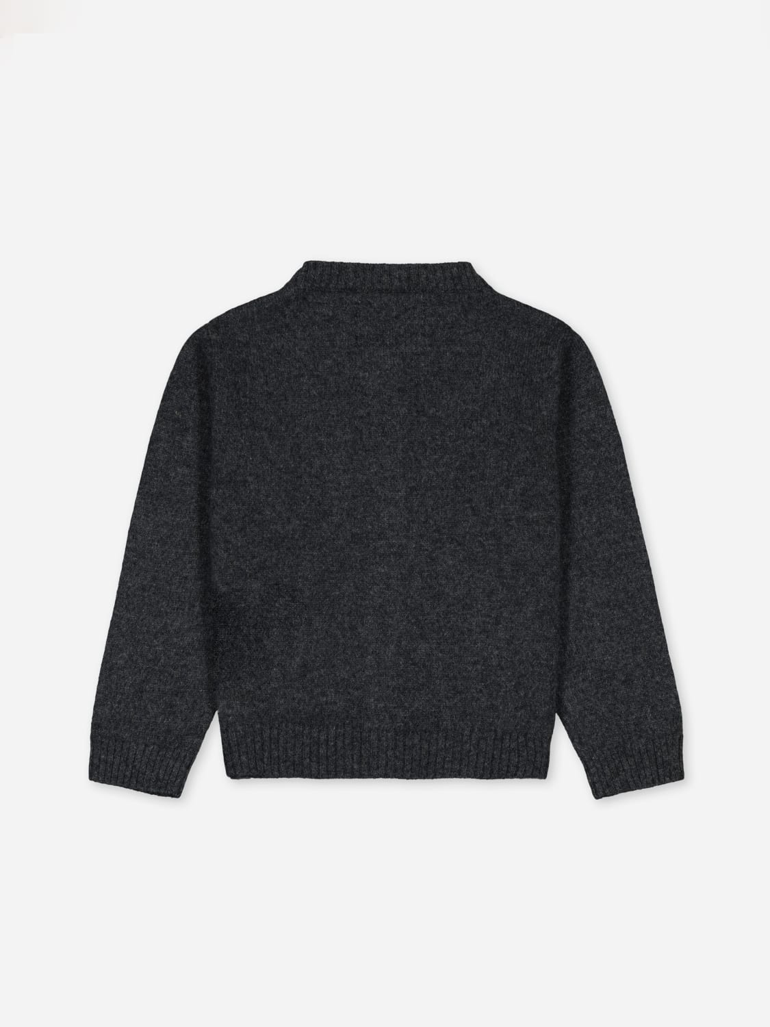 BOBBIN & TRICOT SWEATER: Bobbin & Tricot baby cashmere cardigan, Charcoal - Img 2