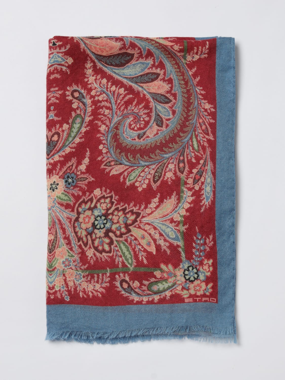 ETRO BUFANDA: Bufanda mujer Etro, Azul Oscuro - Img 1