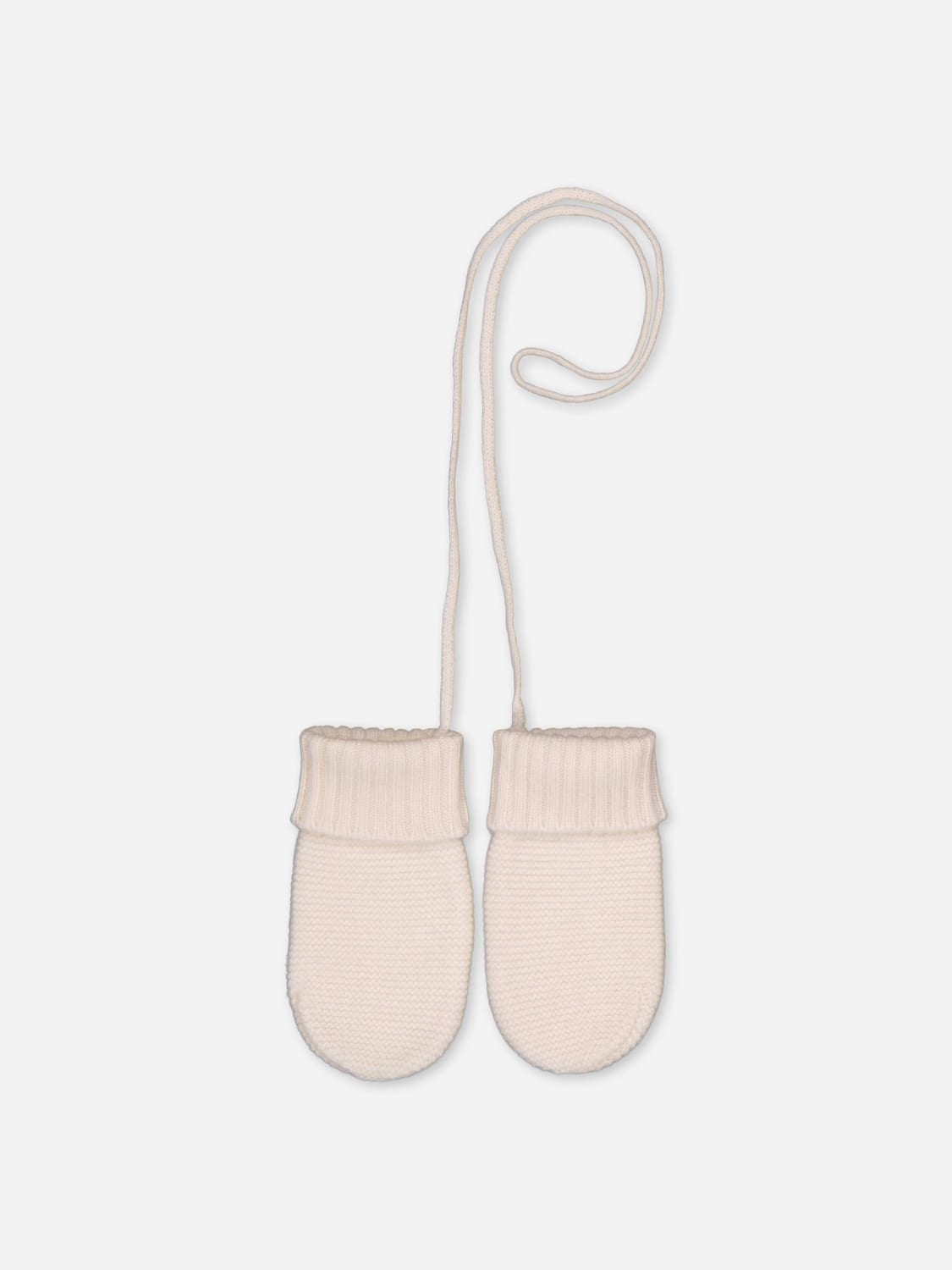 BOBBIN & TRICOT GUANTI: Guanti in cashmere Bobbin & Tricot, Avorio - Img 1