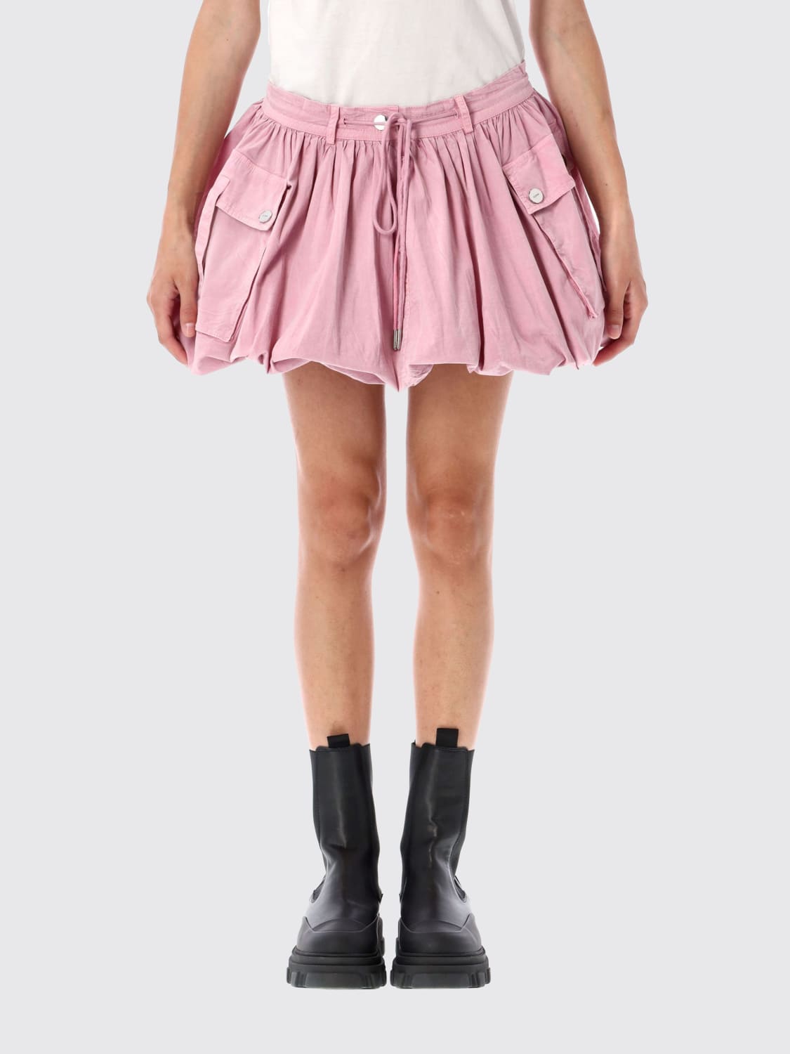 GANNI SKIRT: Short woman Ganni, Violet - Img 1