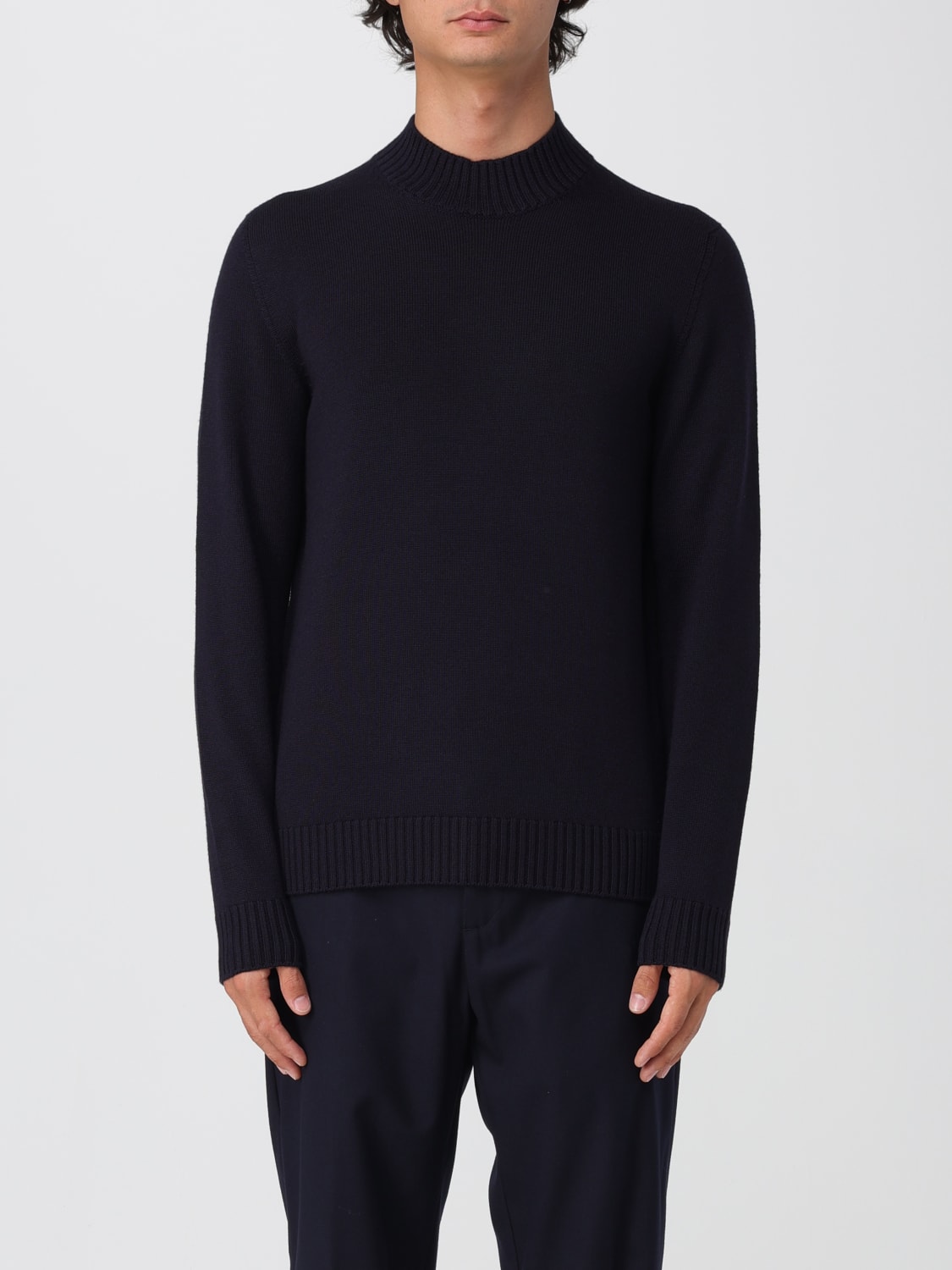 DRUMOHR MAGLIA: Pullover Drumohr in lana Merino, Blue Navy - Img 1