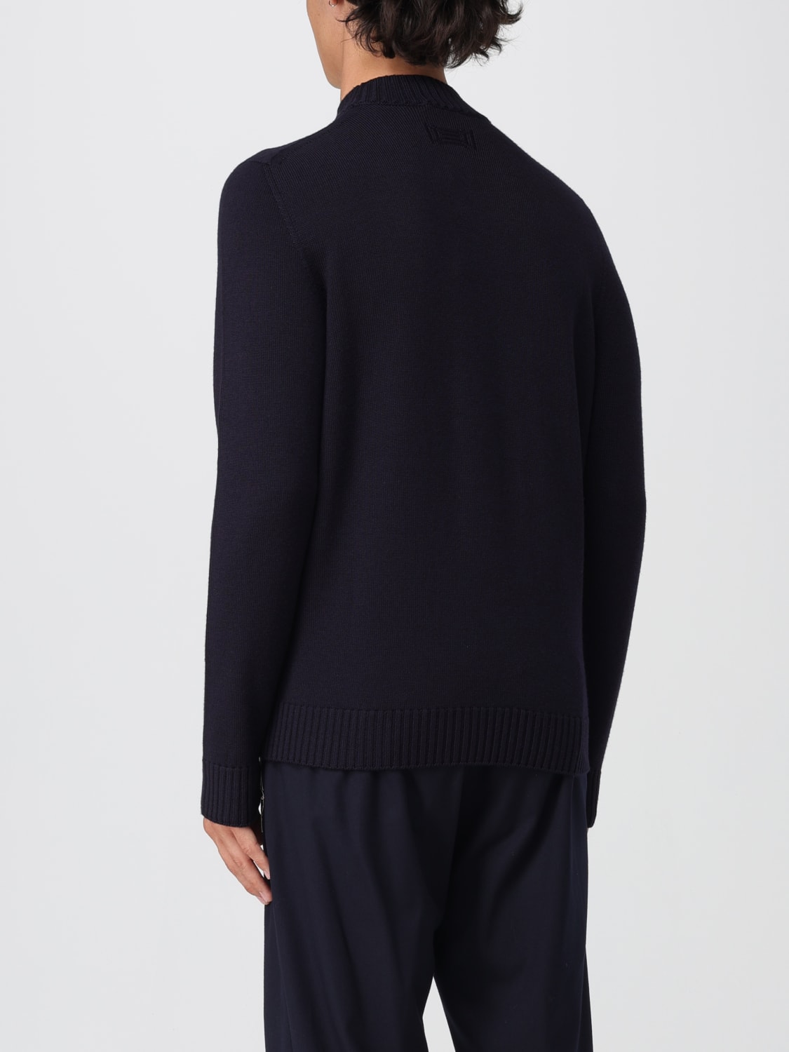 DRUMOHR MAGLIA: Pullover Drumohr in lana Merino, Blue Navy - Img 2