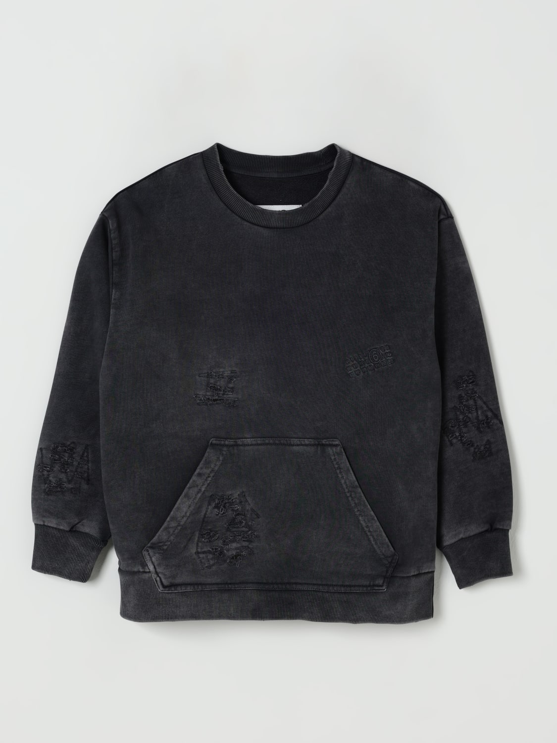 MM6 MAISON MARGIELA PULLOVER: Pullover kinder Mm6 Maison Margiela, Schwarz - Img 1