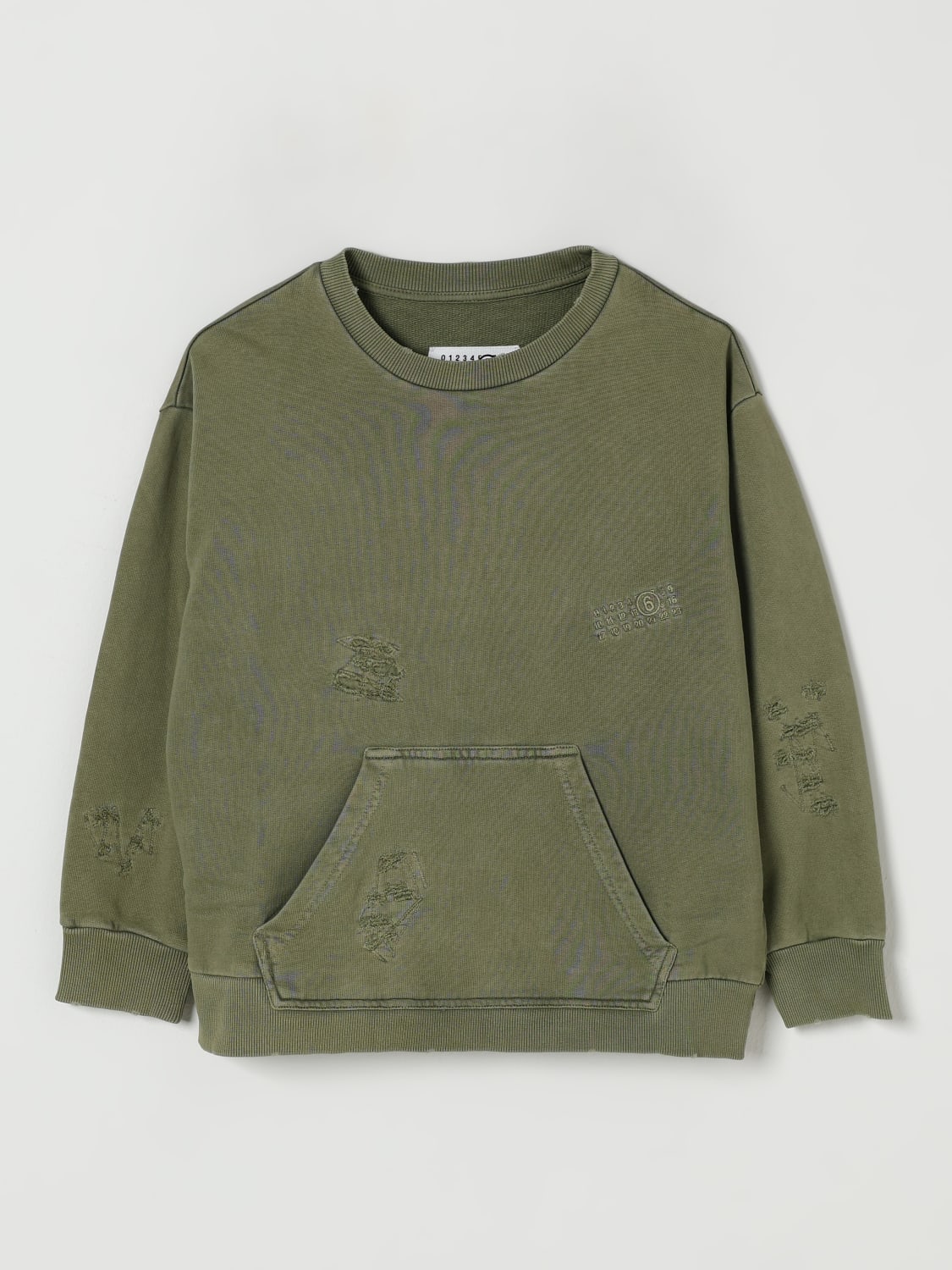 MM6 MAISON MARGIELA PULLOVER: Pullover kinder Mm6 Maison Margiela, Grün - Img 1