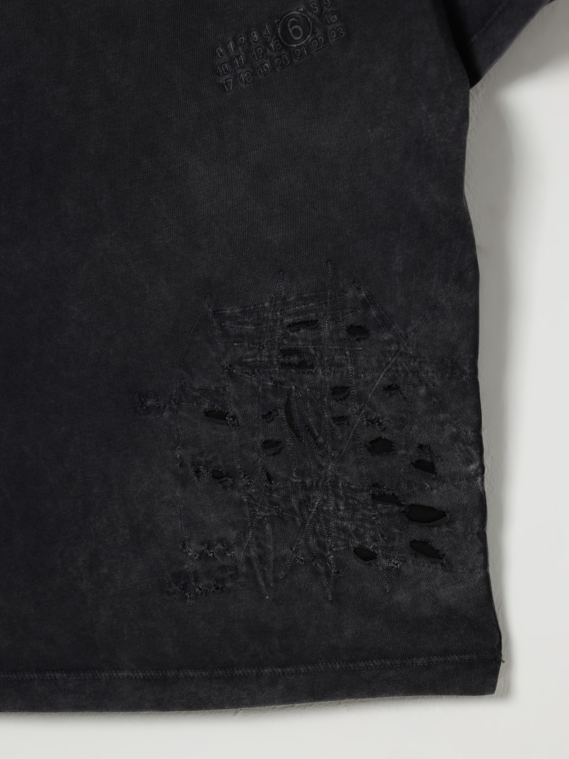 MM6 MAISON MARGIELA CAMISETA: Camiseta niños Mm6 Maison Margiela, Negro - Img 3