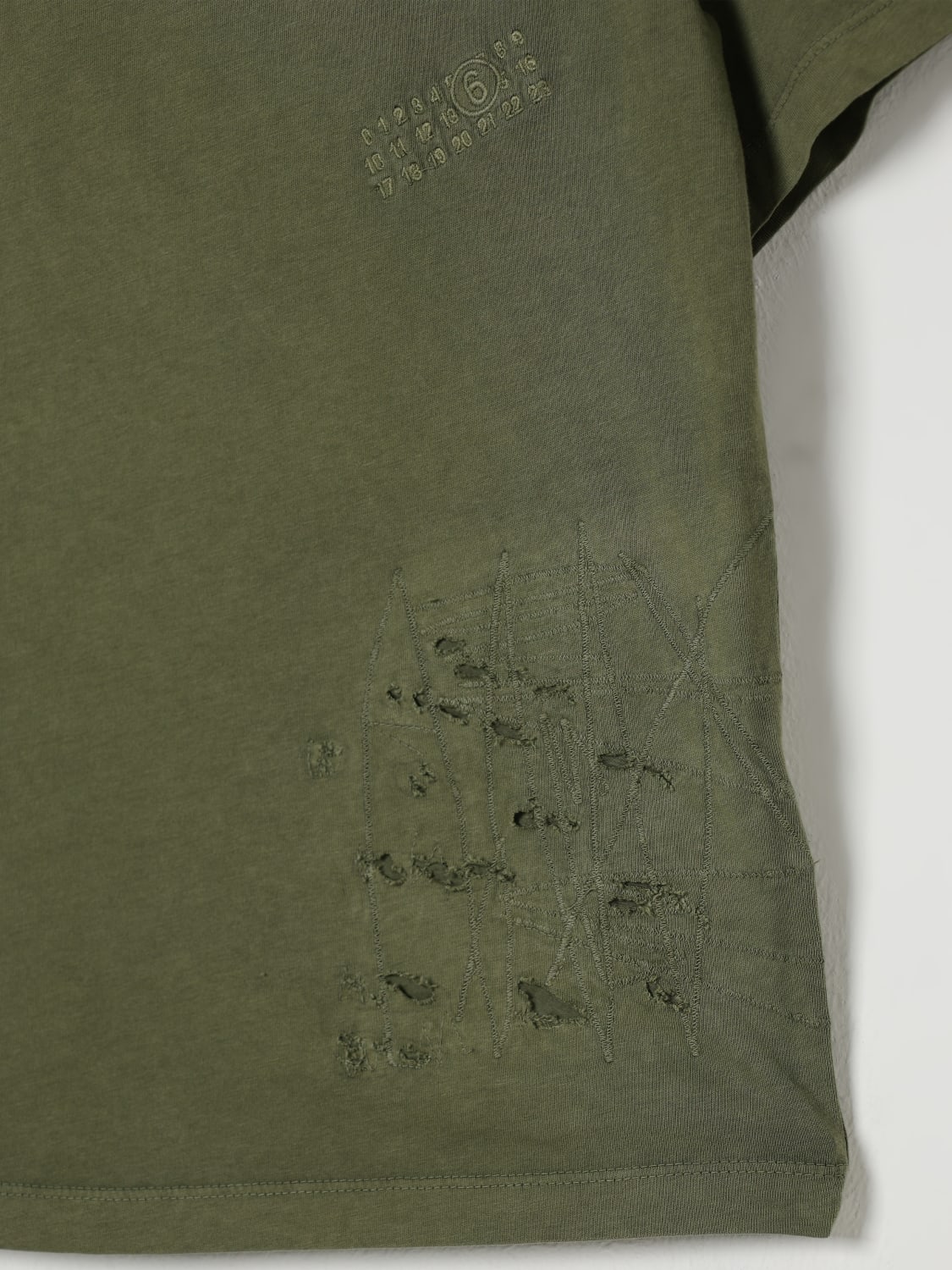 MM6 MAISON MARGIELA T-SHIRT: T-shirt enfant Mm6 Maison Margiela, Vert - Img 3