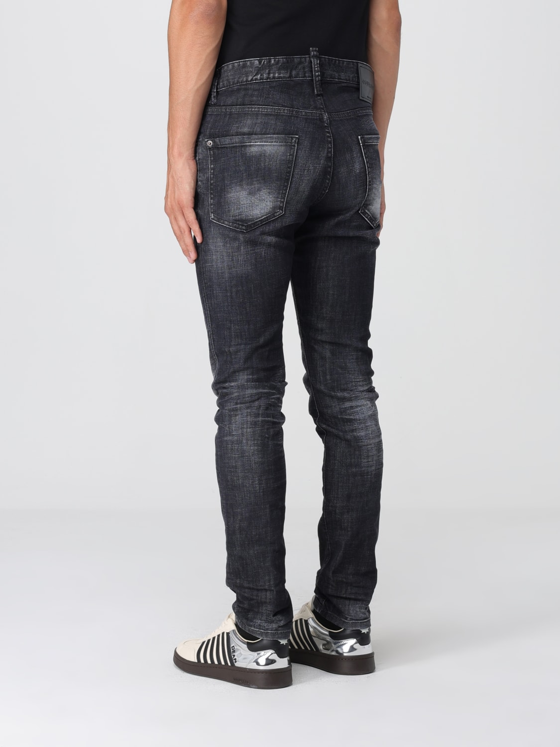 DSQUARED2 牛仔裤: 牛仔裤 男士 Dsquared2, 黑色 - Img 2