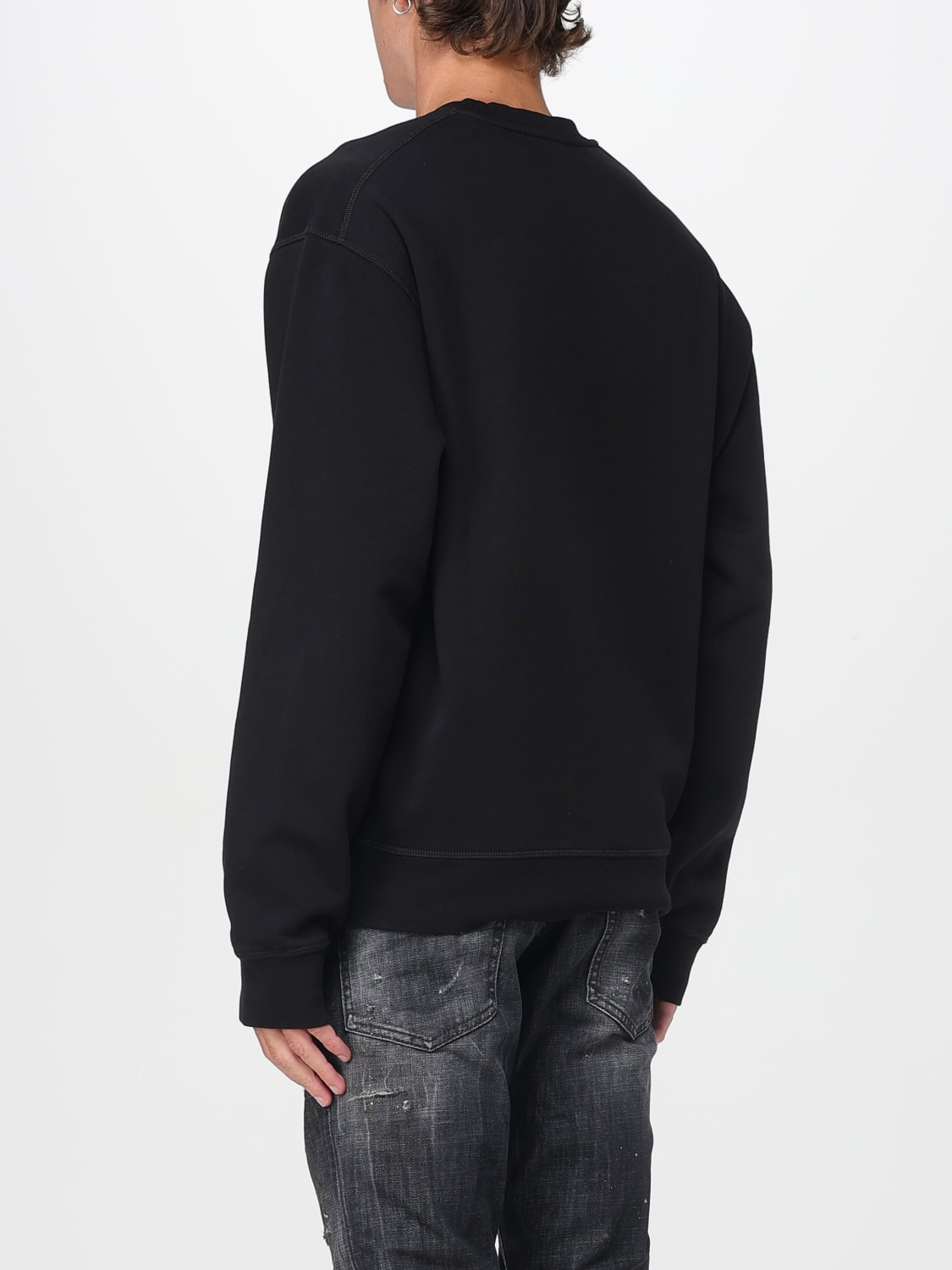 DSQUARED2 SWEATSHIRT: Sweatshirt homme Dsquared2, Noir - Img 2