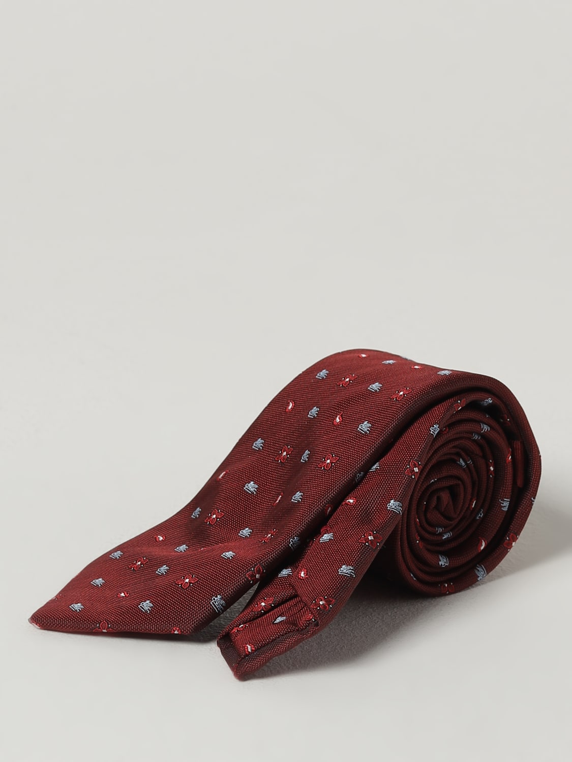 ETRO TIE: Tie men Etro, Burgundy - Img 1