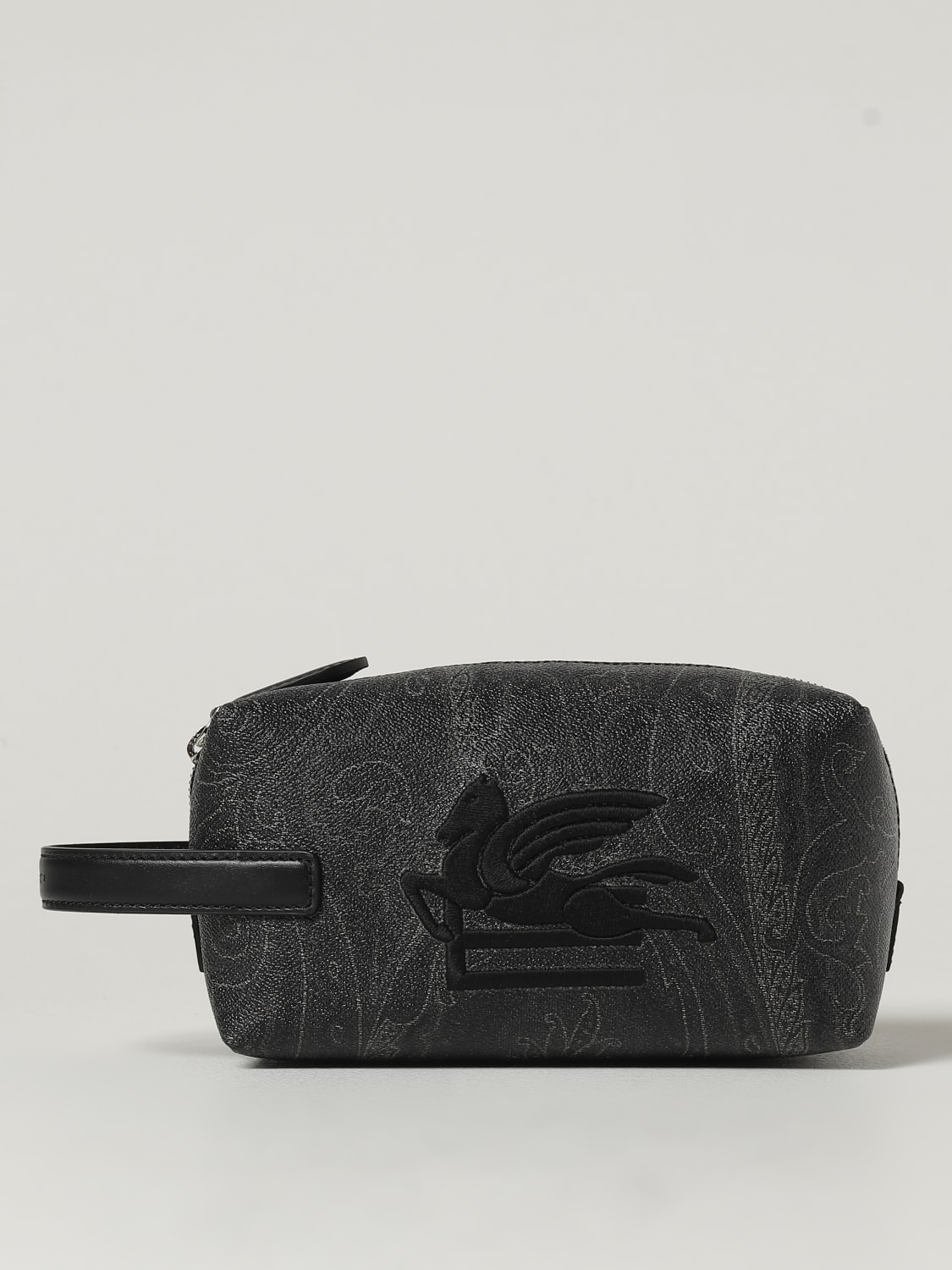 ETRO ACCESSORI BEAUTY: Beauty case Etro in cotone spalmato , Nero - Img 1