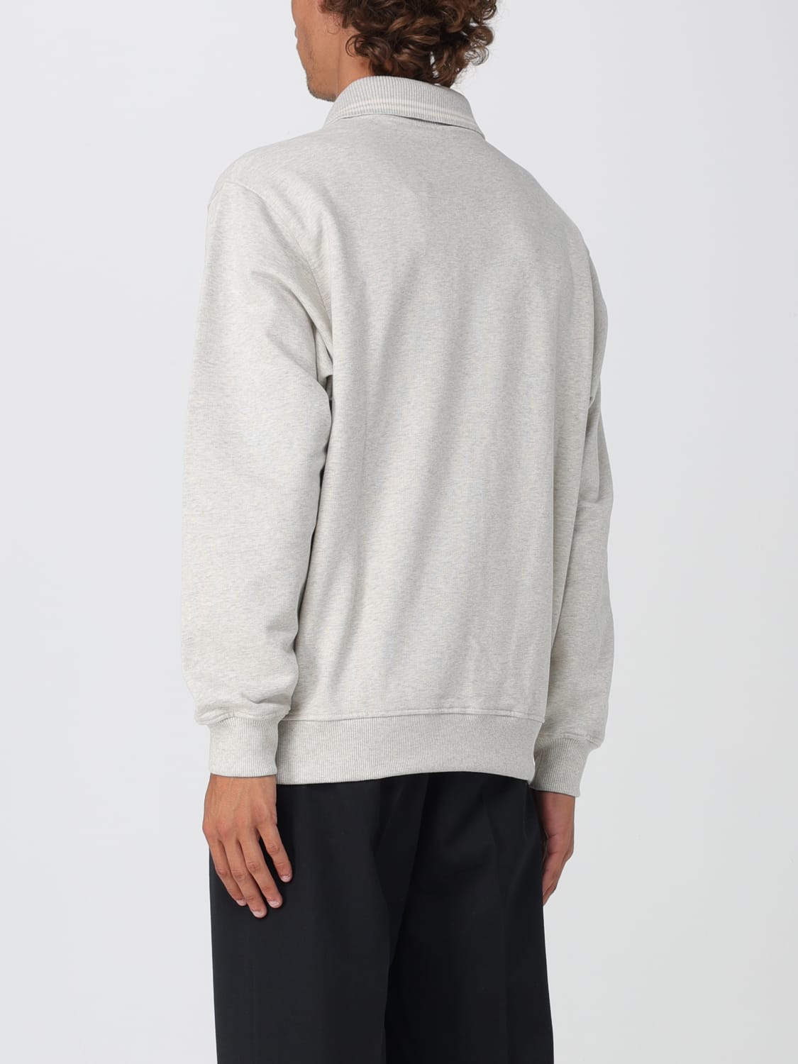 DRÔLE DE MONSIEUR POLO SHIRT: Sweatshirt men Drôle De Monsieur, Grey - Img 2