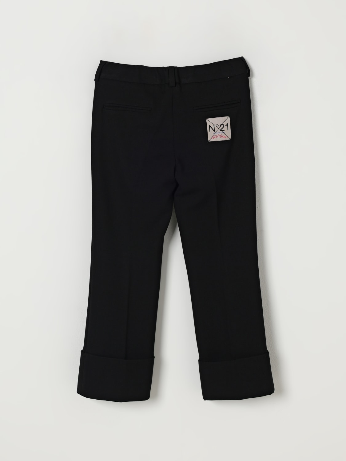 N° 21 PANTS: Pants kids N° 21, Black - Img 2