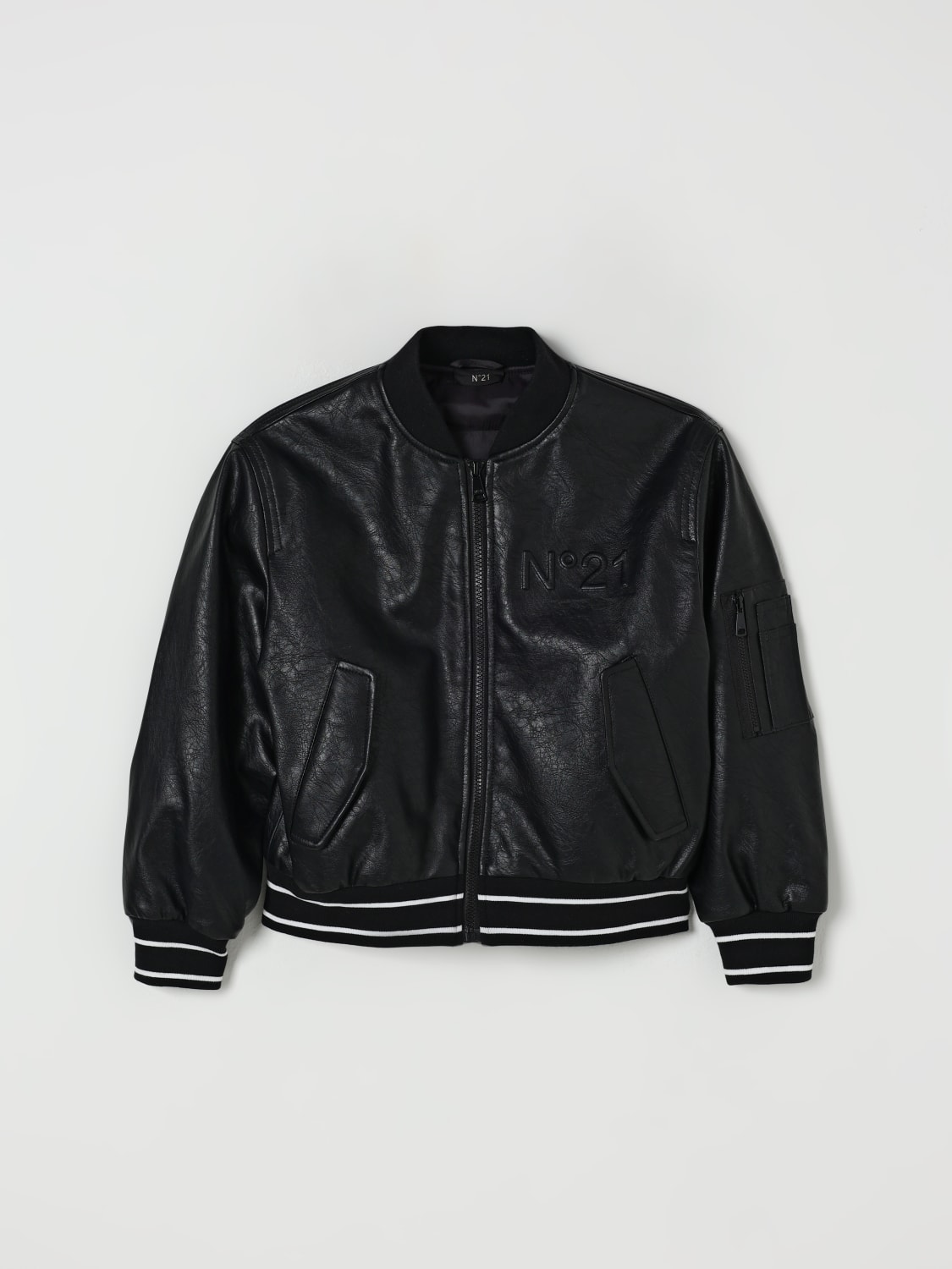 N° 21 JACKET: Jacket kids N° 21, Black - Img 1