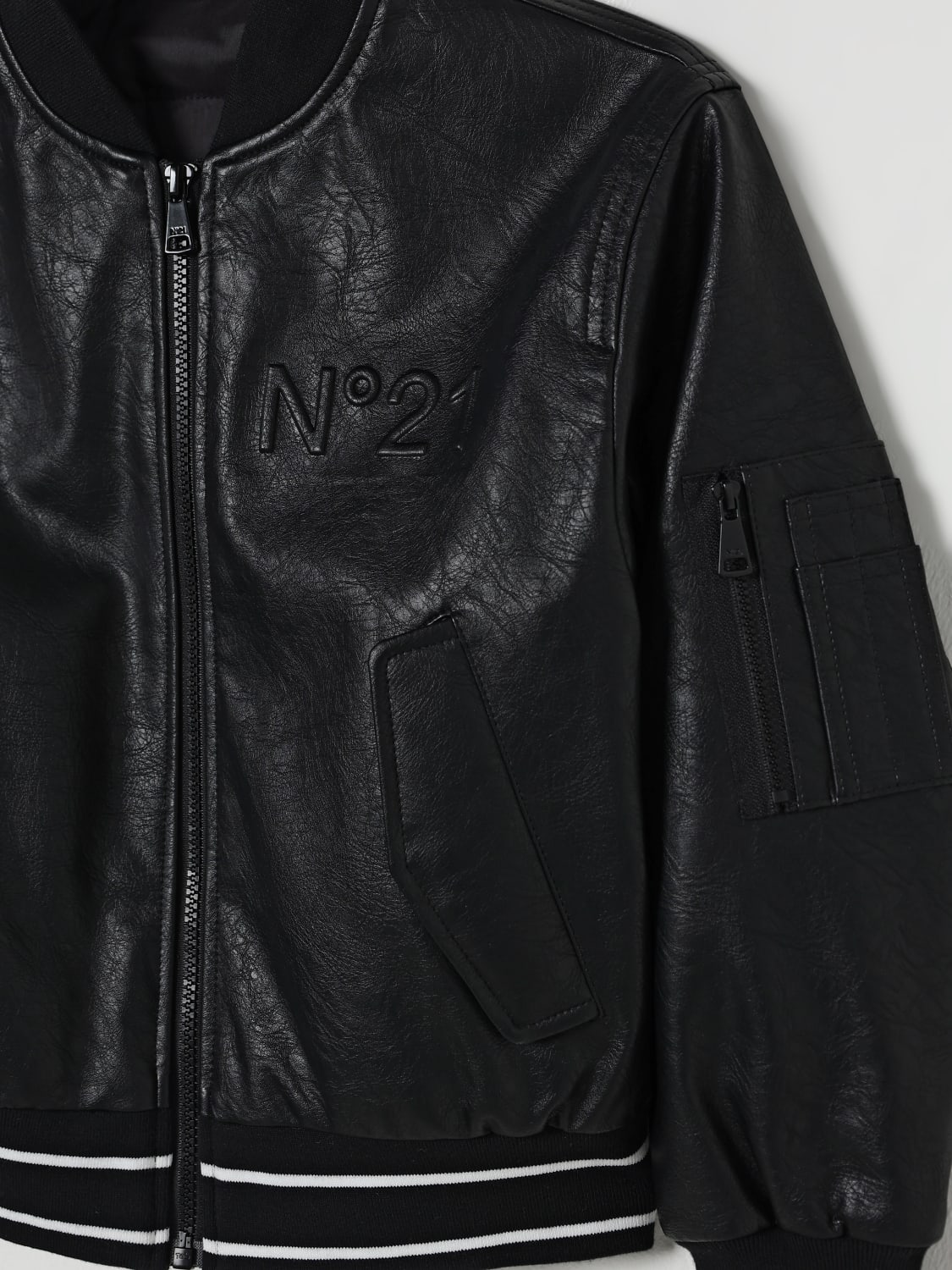 N° 21 JACKET: Jacket kids N° 21, Black - Img 3