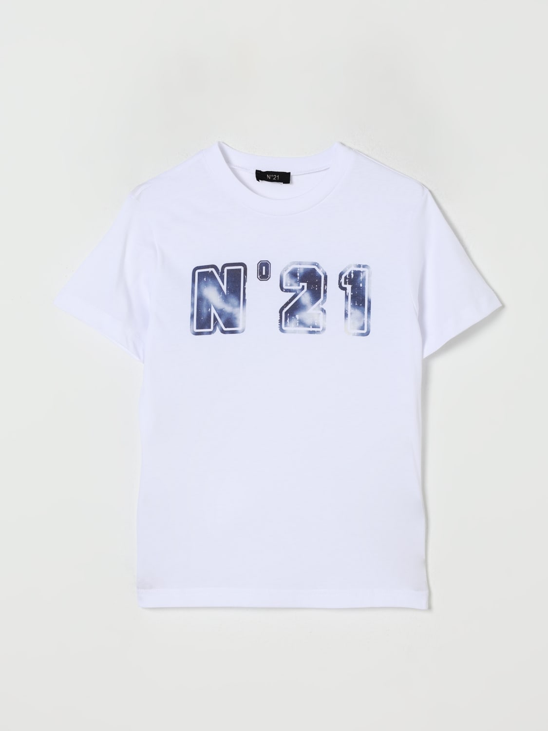 N° 21 T-SHIRT: T-shirt kids N° 21, White - Img 1
