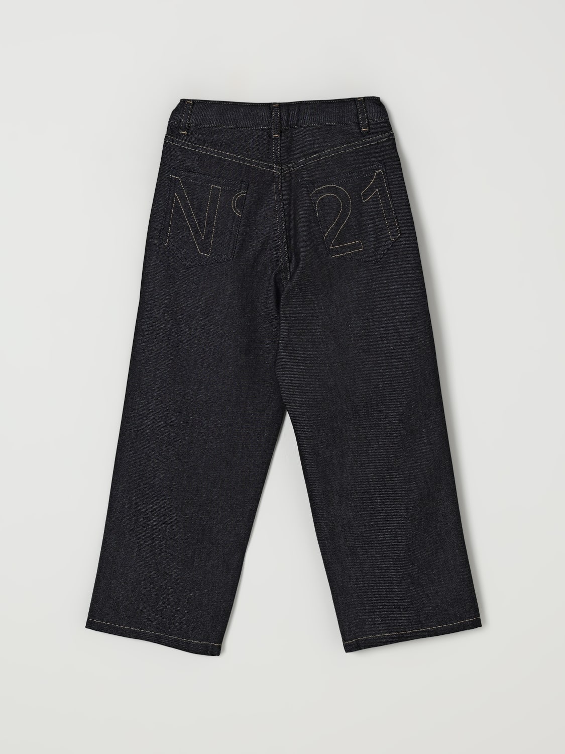 N° 21 JEANS: Pants kids N° 21, Denim - Img 2
