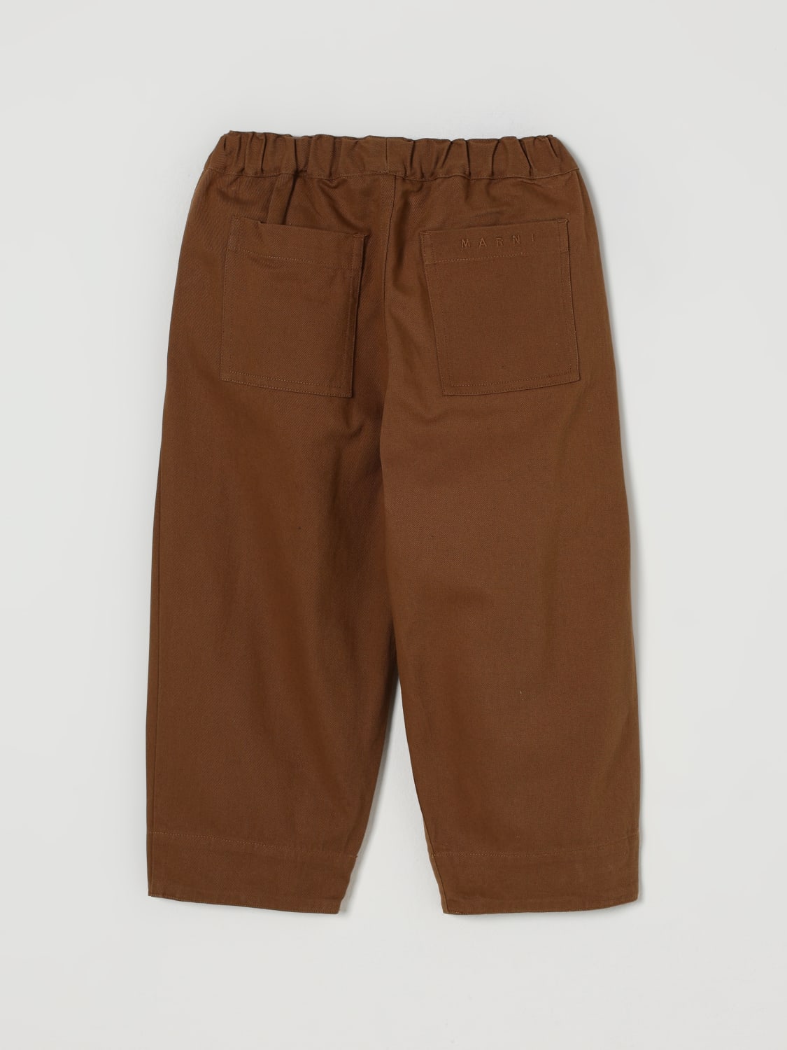 MARNI PANTALONES: Pantalón niños Marni, Marrón - Img 2