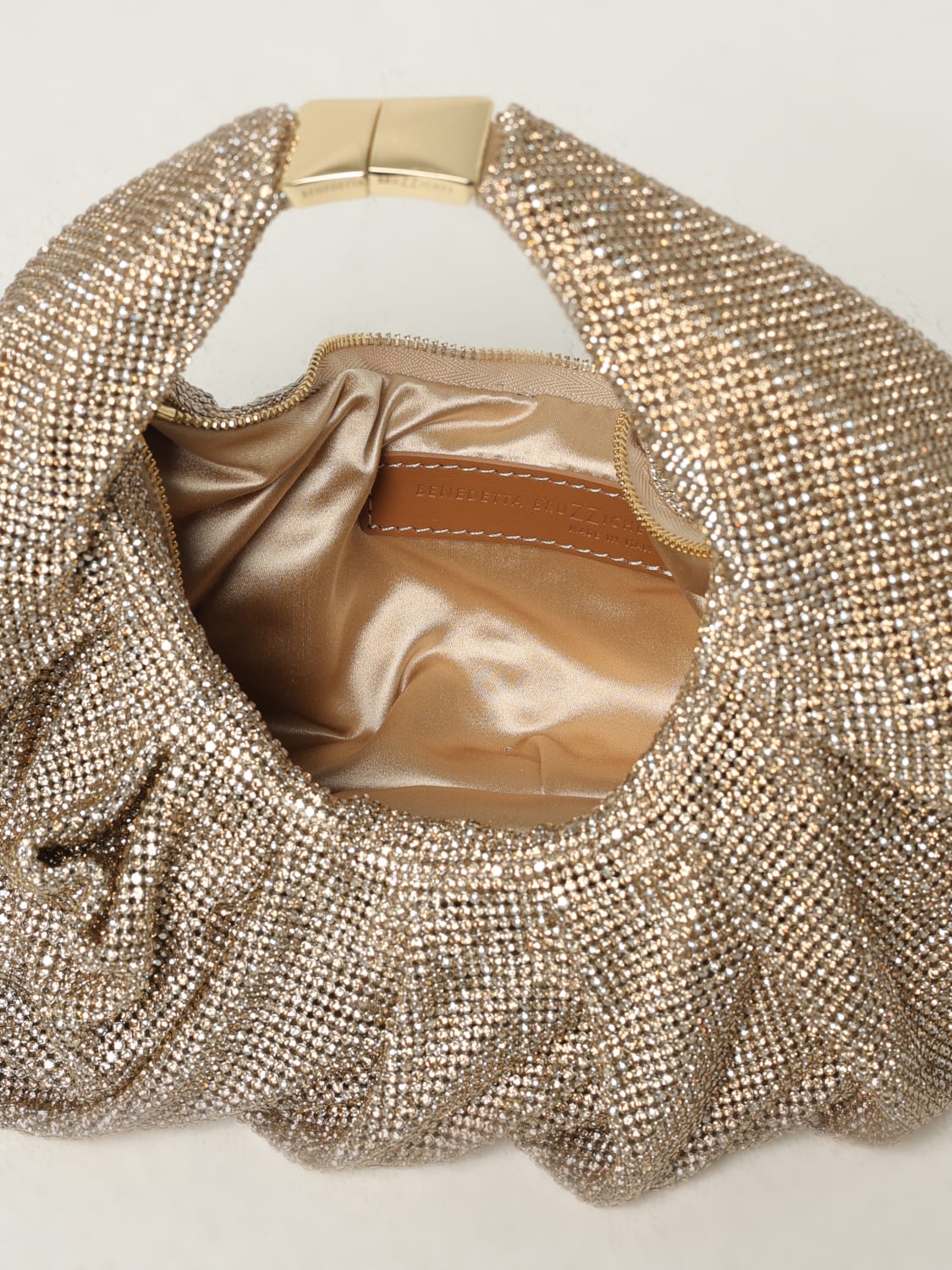 BENEDETTA BRUZZICHES BORSA A MANO: Borsa a mano Yennefer Benedetta Bruzziches, Oro - Img 3