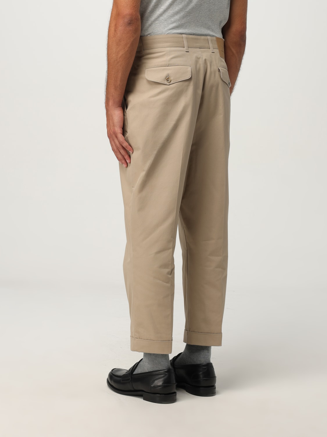 AMI PARIS 裤子: 裤子 男士 Ami Paris, 米色 - Img 2