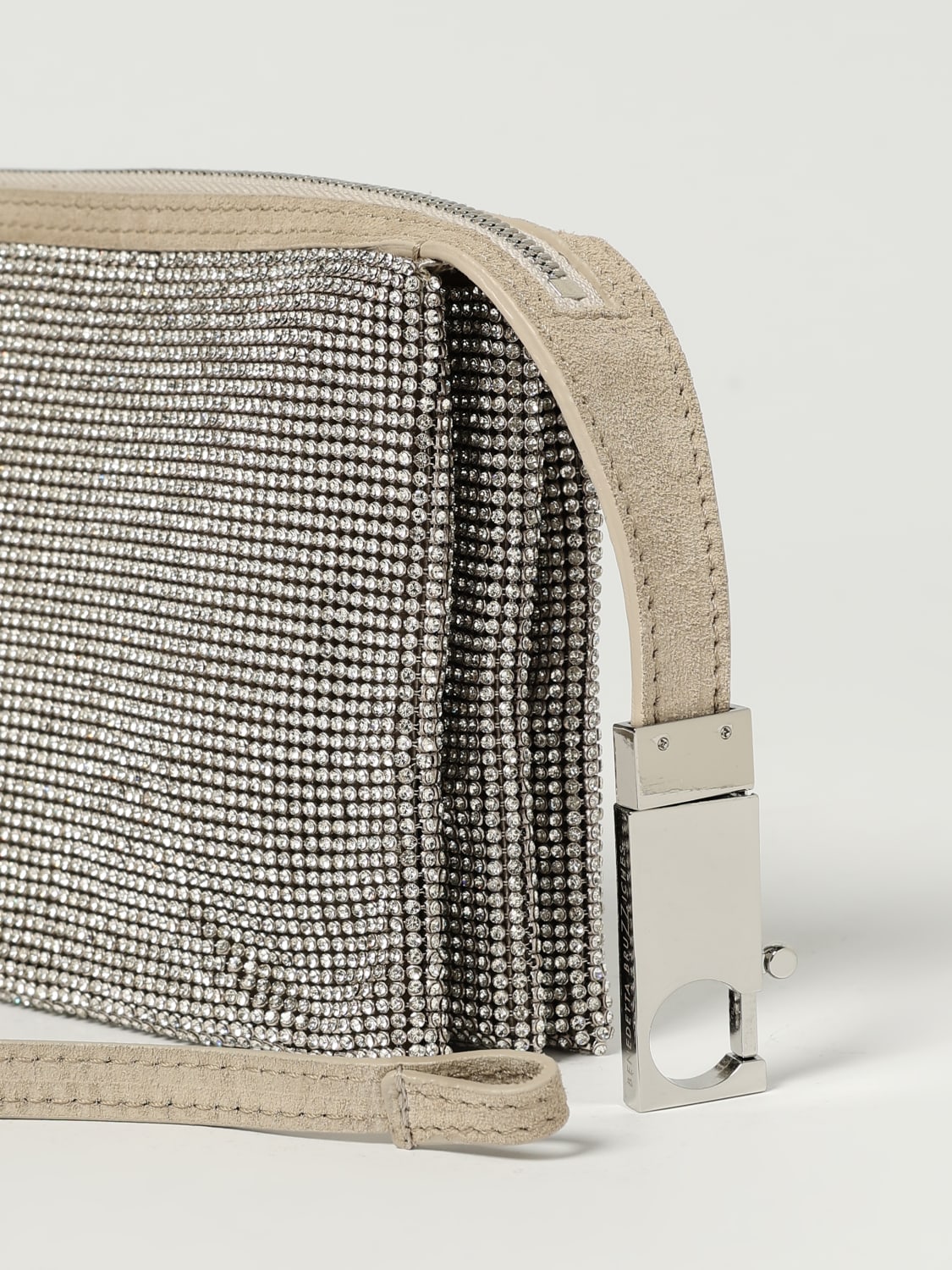 BENEDETTA BRUZZICHES BORSA MINI: Borsa Syster Benedetta Bruzziches con strass, Silver - Img 3