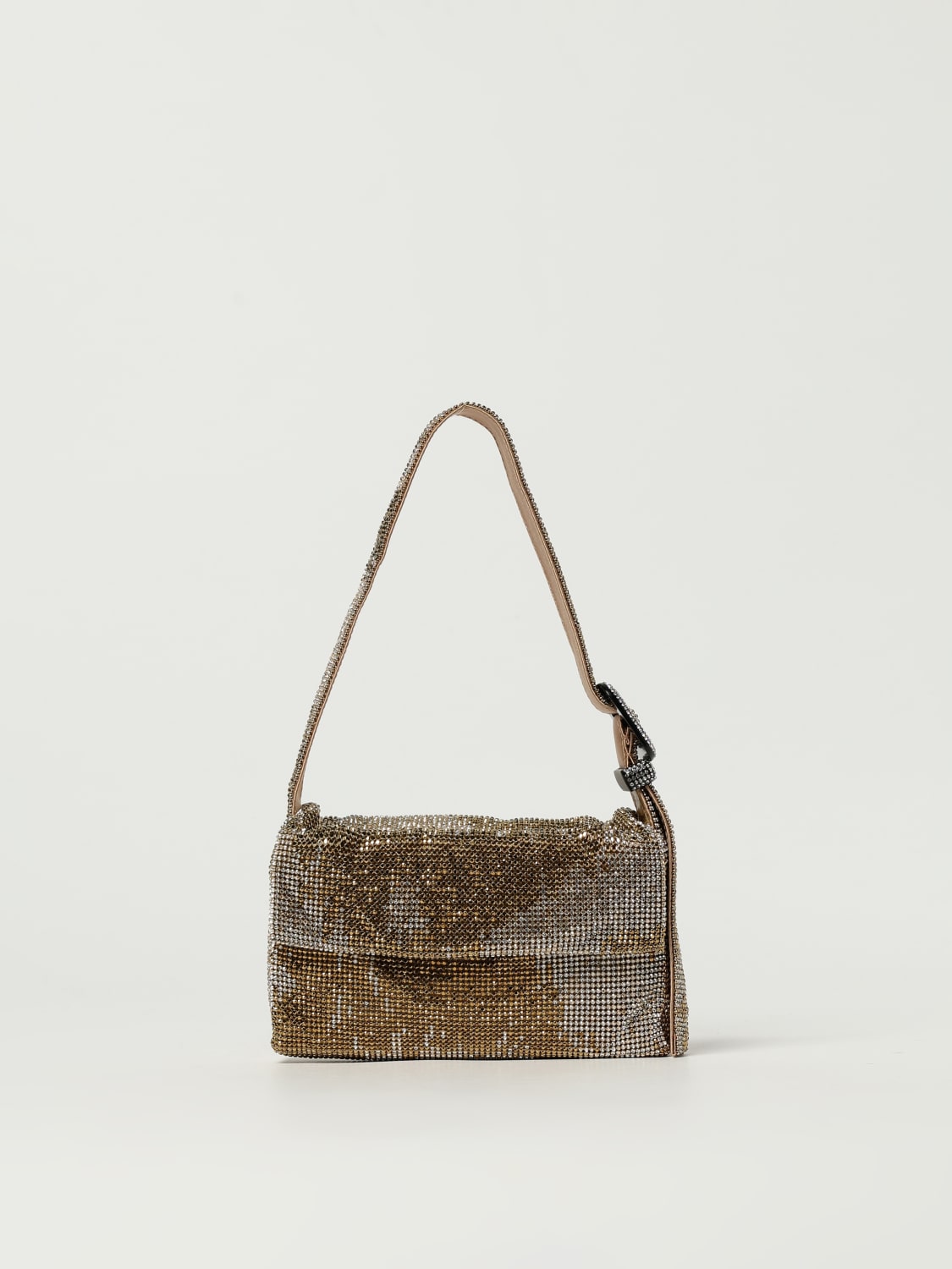 BENEDETTA BRUZZICHES BORSA MINI: Borsa a spalla Vitty Benedetta Bruzziches, Oro - Img 1