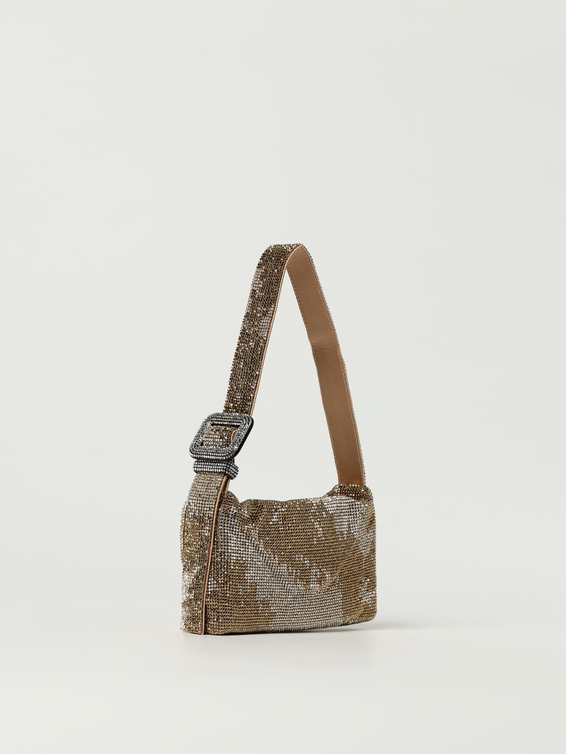 BENEDETTA BRUZZICHES BORSA MINI: Borsa a spalla Vitty Benedetta Bruzziches, Oro - Img 2