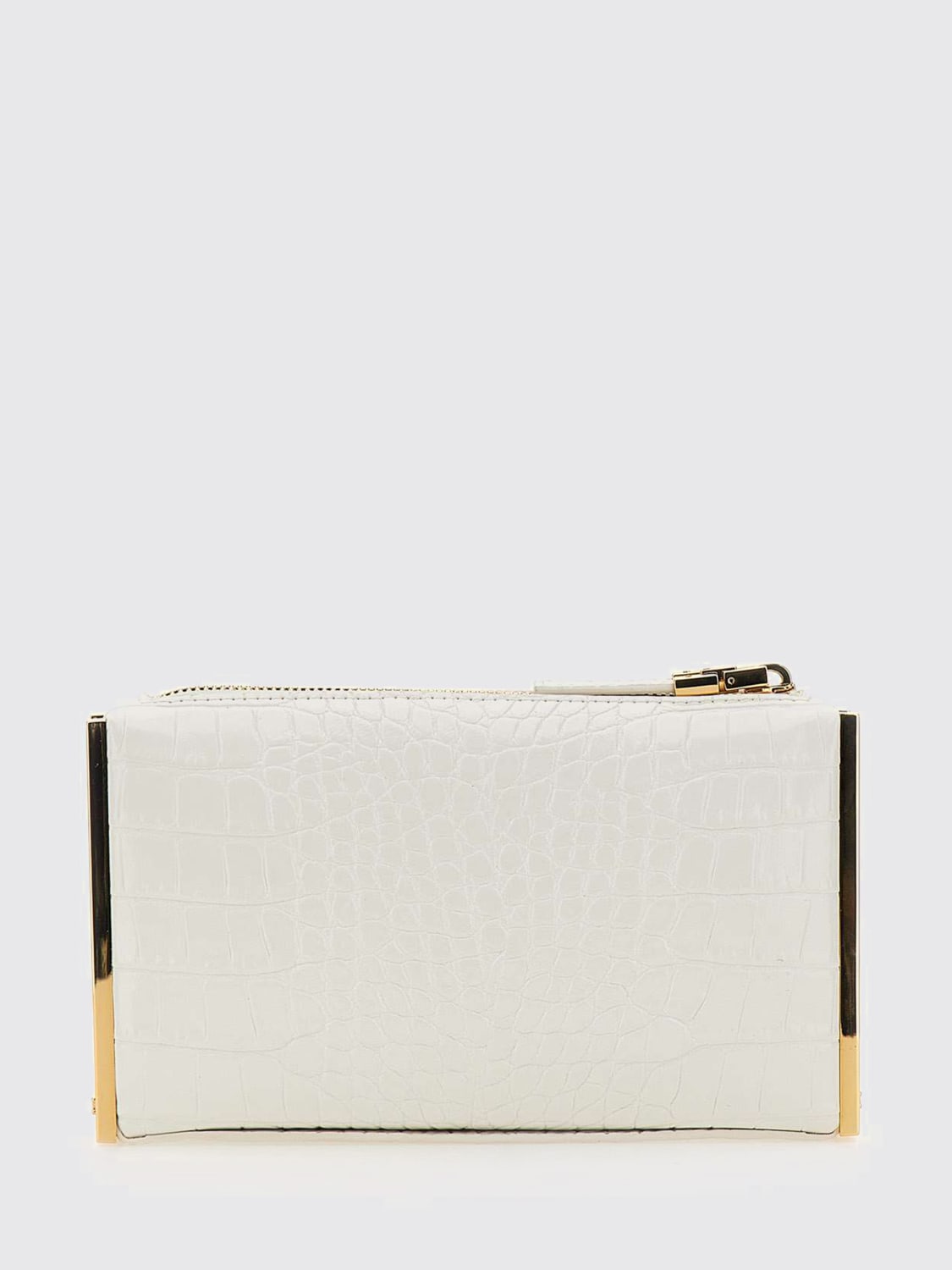 ELISABETTA FRANCHI BORSA MINI: Clutch Elisabetta Franchi in pelle sintetica stampa cocco , Avorio - Img 2