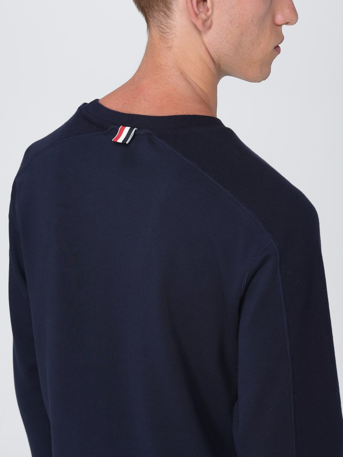 THOM BROWNE SWEATSHIRT: Sweatshirt men Thom Browne, Blue - Img 5