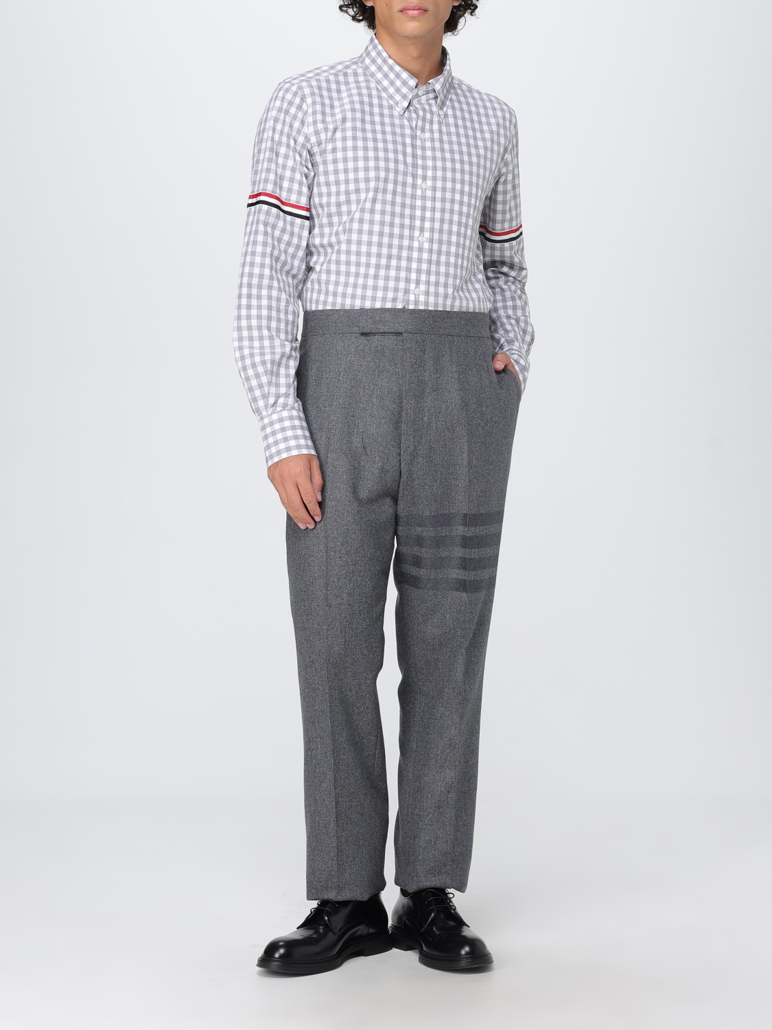 THOM BROWNE PANTS: Pants men Thom Browne, Grey - Img 2