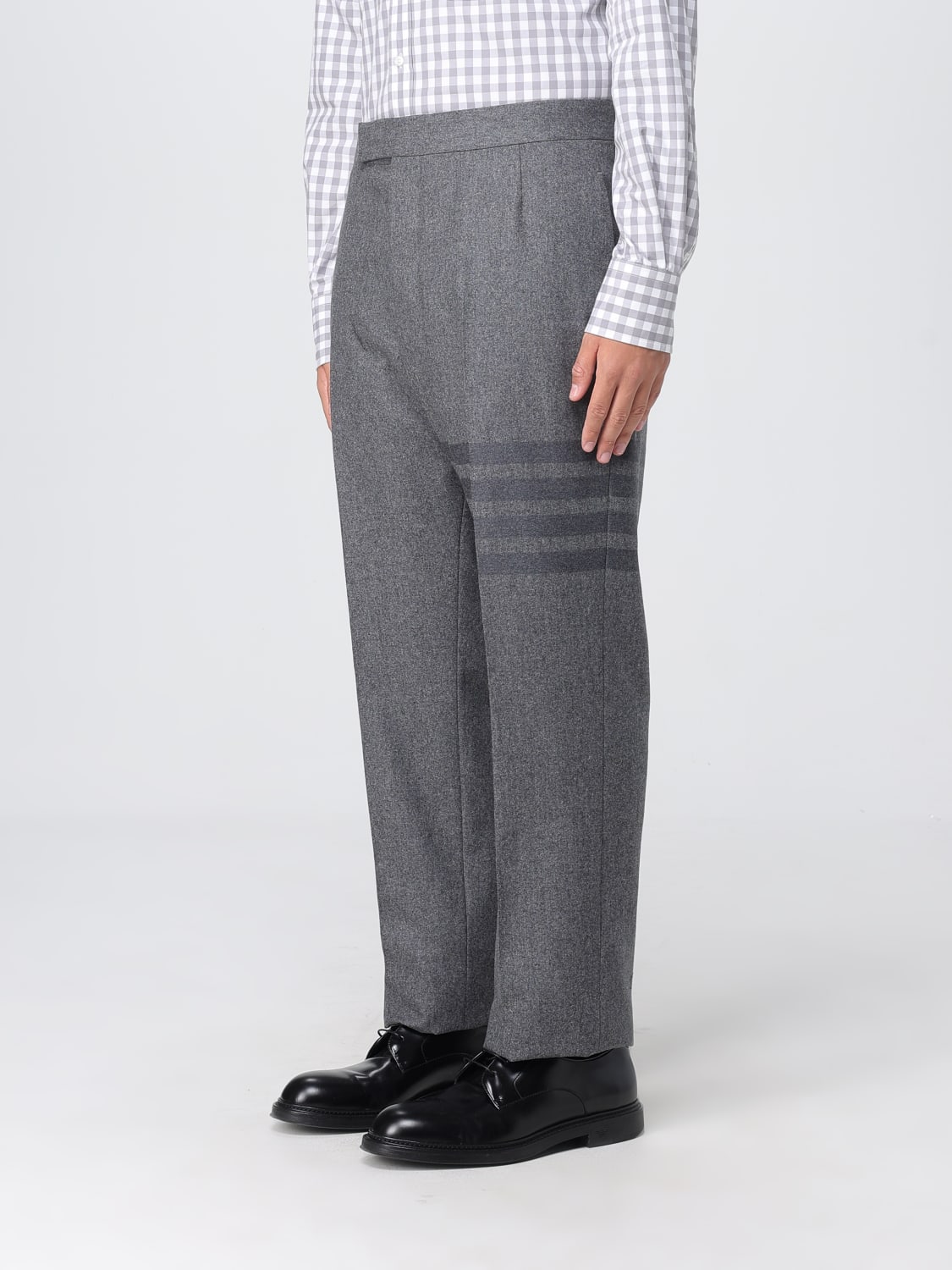THOM BROWNE PANTS: Pants men Thom Browne, Grey - Img 4