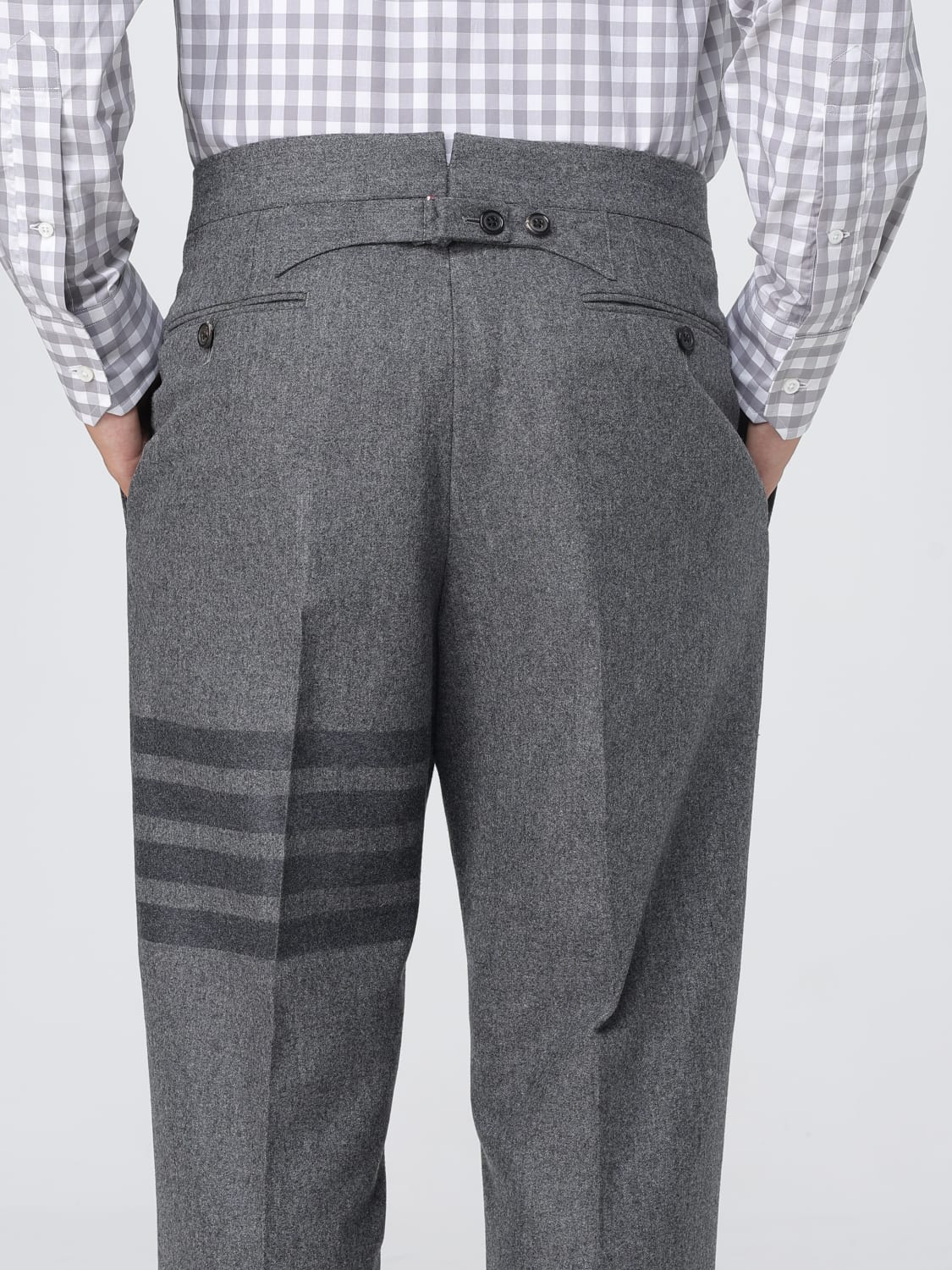 THOM BROWNE PANTS: Pants men Thom Browne, Grey - Img 5