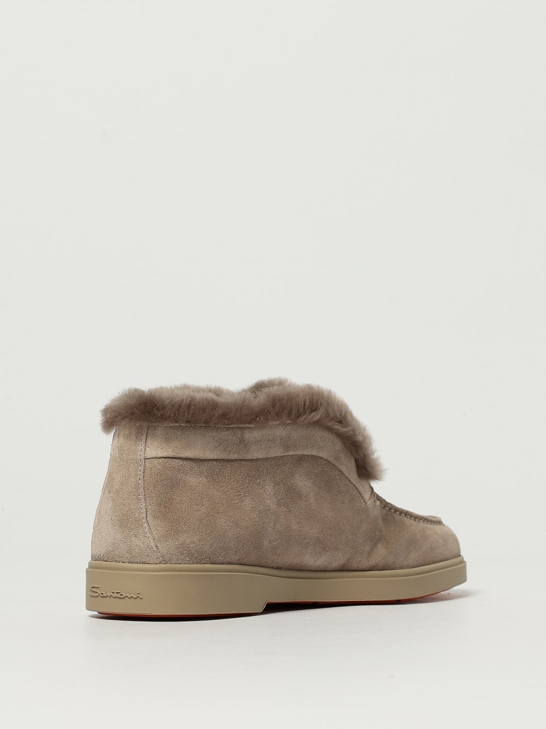 SANTONI BOOTS: Sneakers woman Santoni, Brown - Img 3