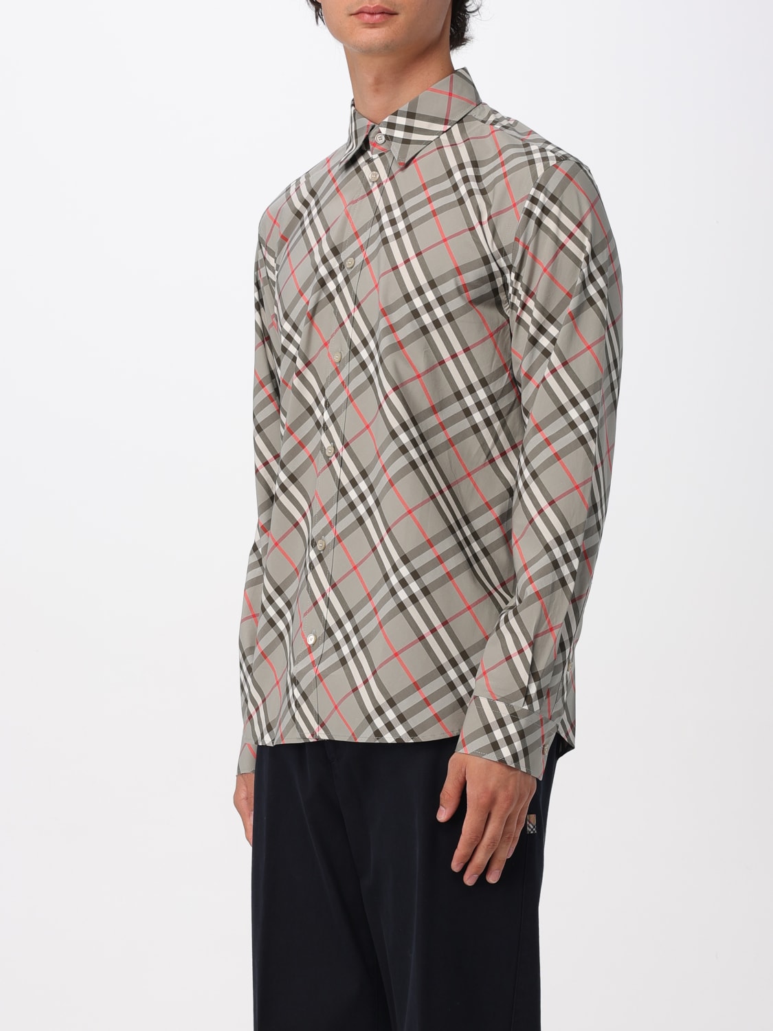 BURBERRY CAMISA: Camisa hombre Burberry, Gris - Img 4