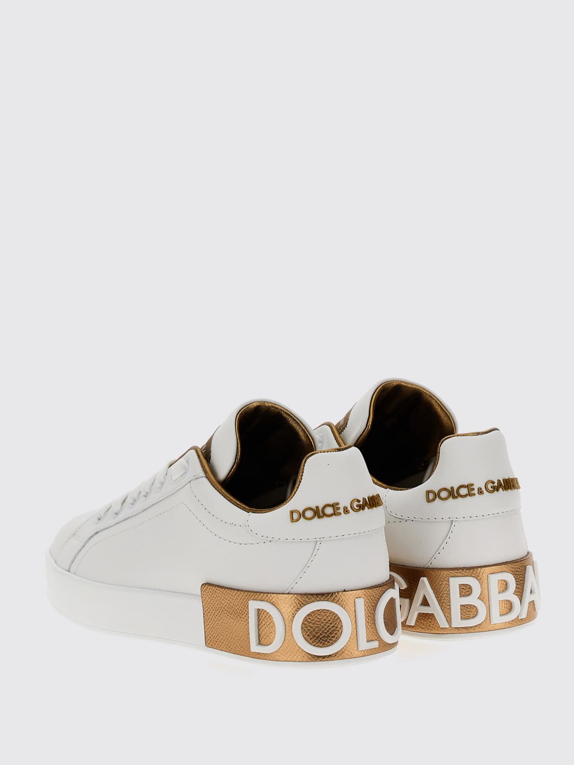 DOLCE & GABBANA BASKETS: Baskets femme Dolce & Gabbana, Or - Img 2