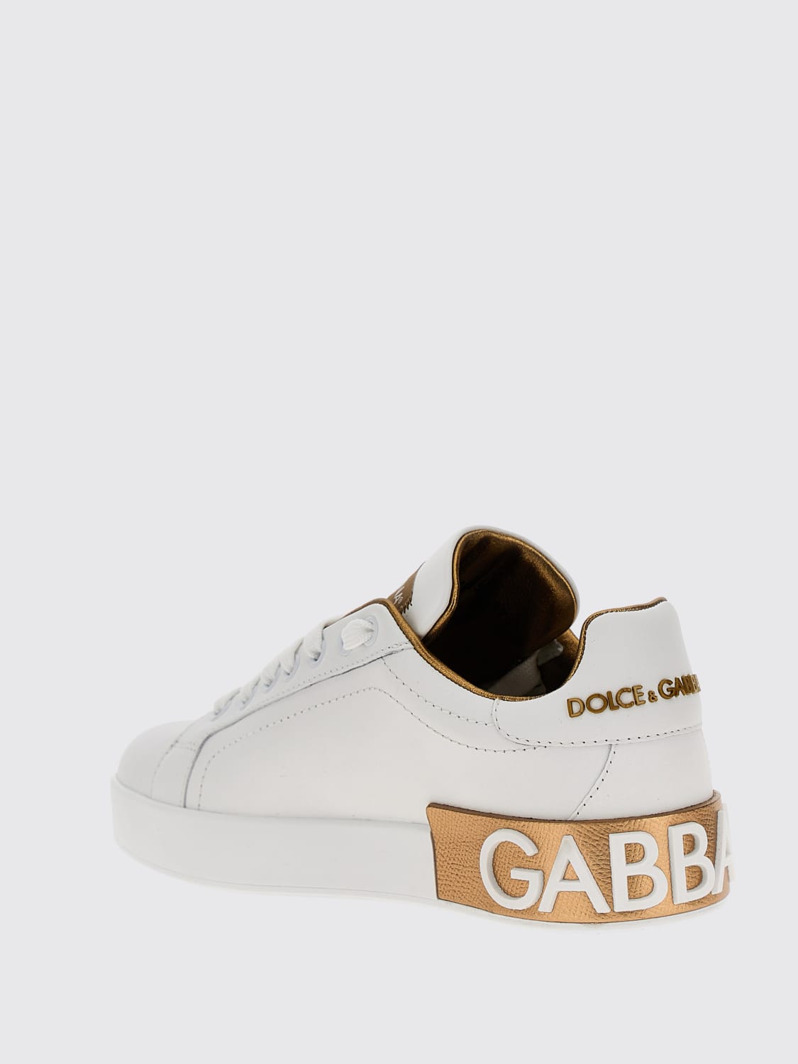 DOLCE & GABBANA BASKETS: Baskets femme Dolce & Gabbana, Or - Img 3